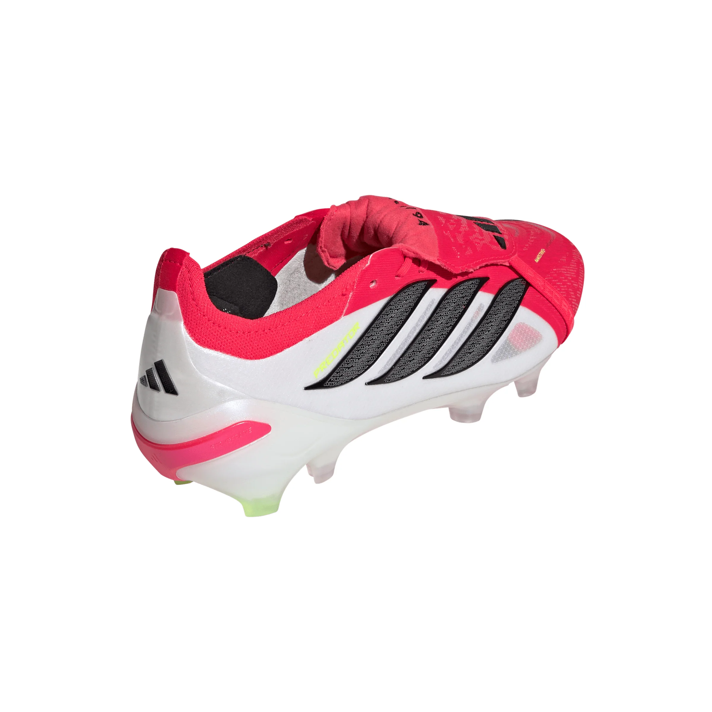 adidas Predator Elite FoldTongue FT FG Firm Ground Soccer Cleats- Lucid Red / Core Black / Cloud White - Image 5