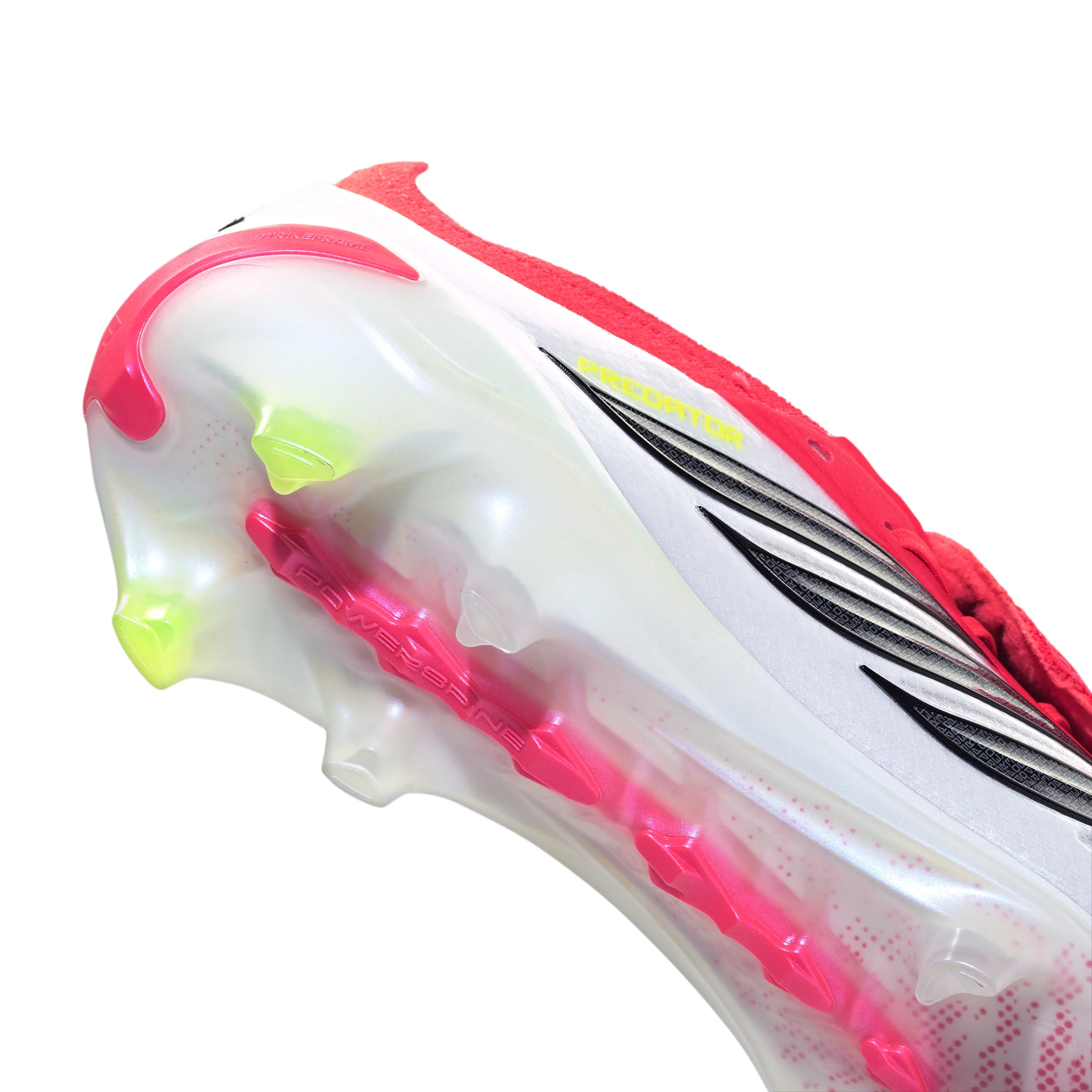 adidas Predator Elite FoldTongue FT FG Firm Ground Soccer Cleats- Lucid Red / Core Black / Cloud White - Image 9