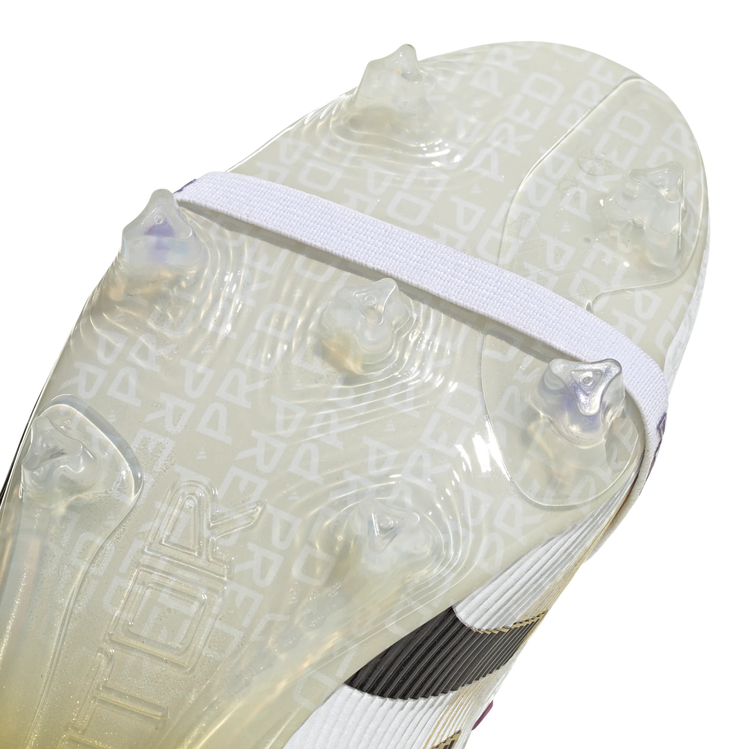 adidas Predator Elite FoldTongue FT FG Firm Ground Soccer Cleats- Cloud White /Core Black/Gold Metallic - Image 6