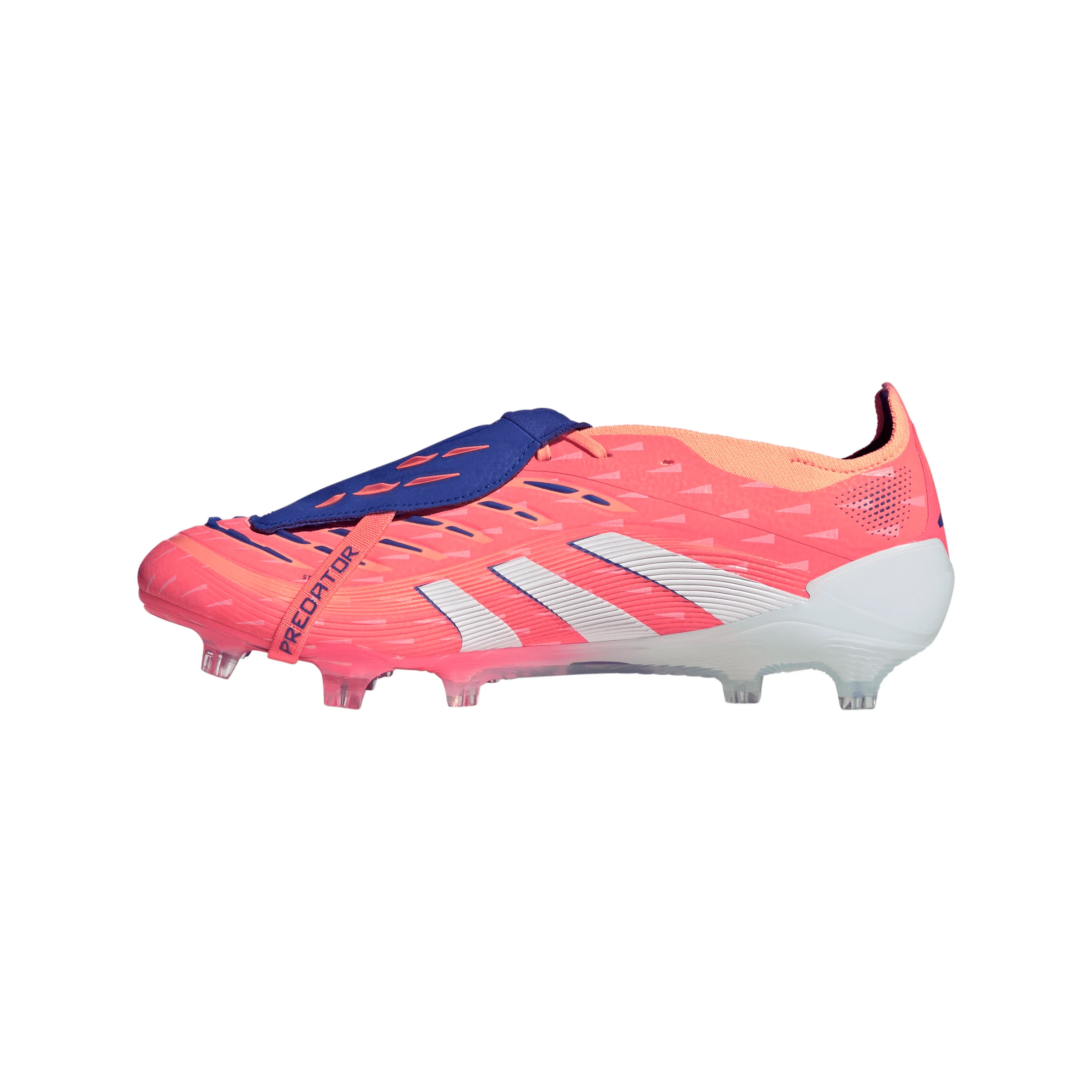 adidas Predator Elite FoldTongue FT FG Firm Ground Soccer Cleats- Signal Coral / Cloud White / Beam Orange - Image 2