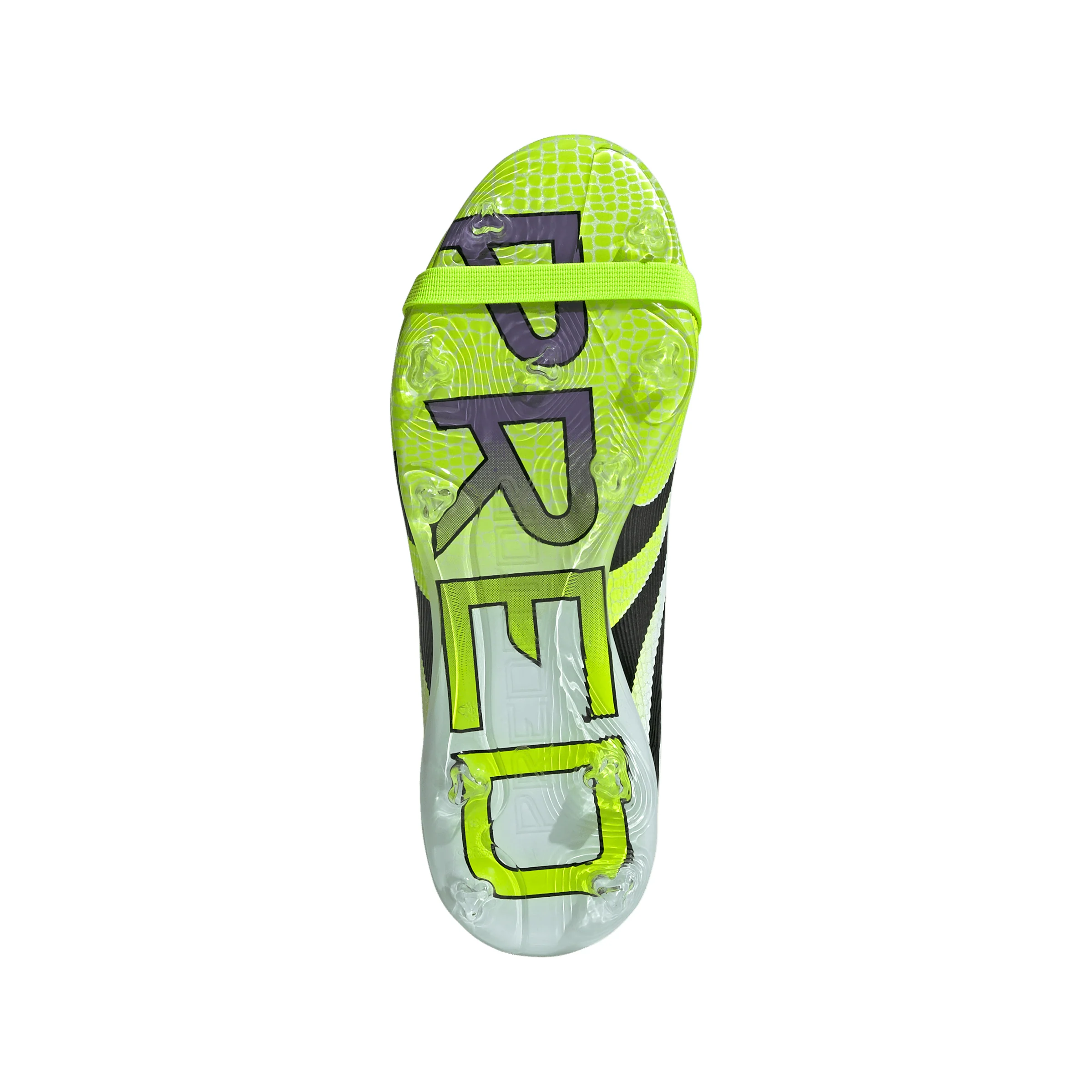 adidas Predator Elite FT FG Junior Fold-Tongue Firm Ground Soccer Cleat -Cloud White / Core Black / Lucid Lemon - Image 5