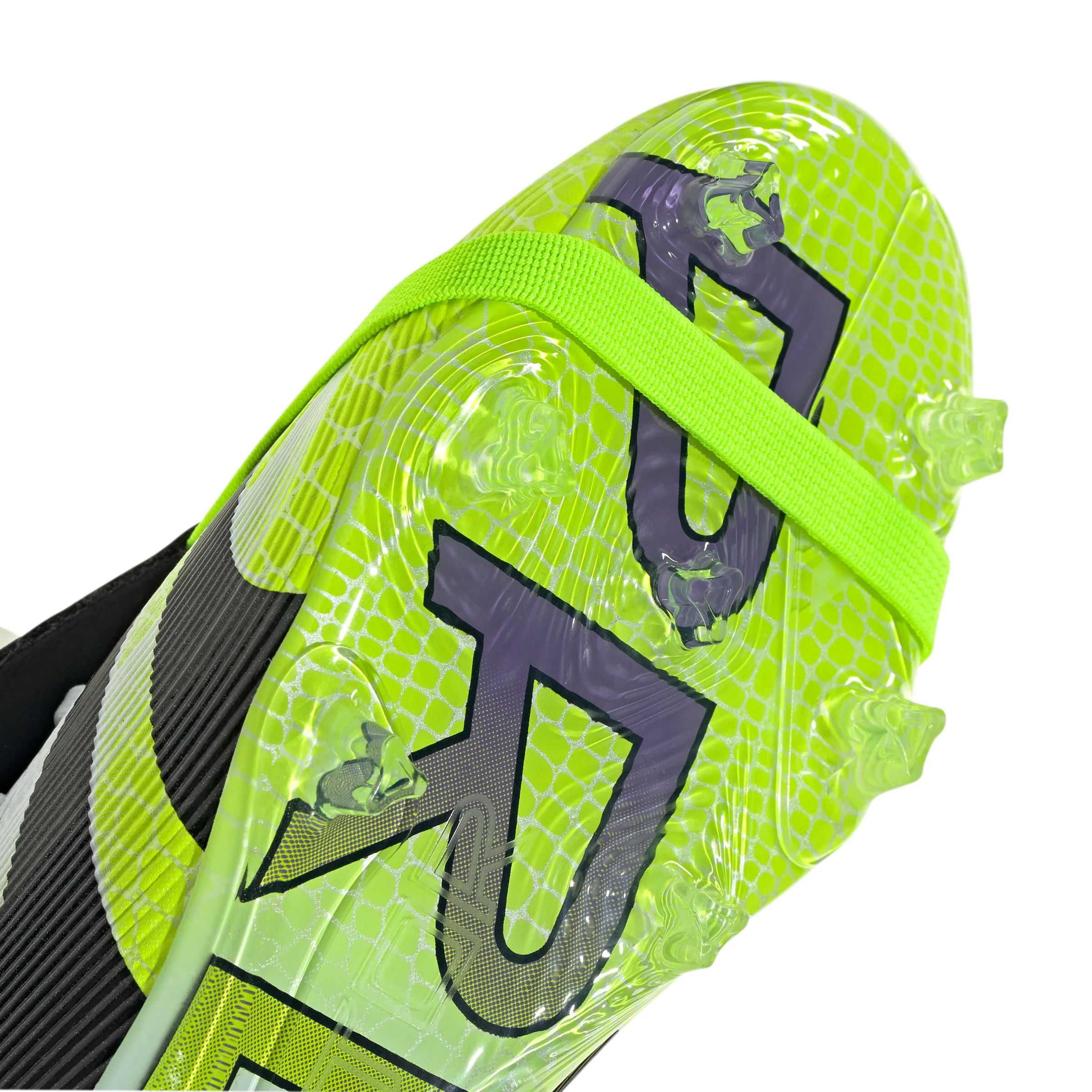 adidas Predator Elite FT FG Junior Fold-Tongue Firm Ground Soccer Cleat -Cloud White / Core Black / Lucid Lemon - Image 7
