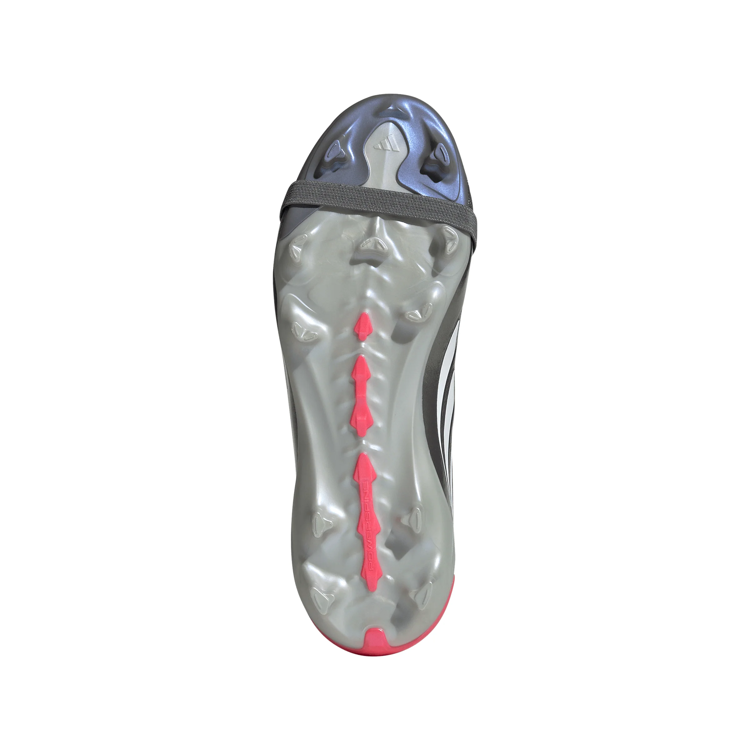 adidas Predator Elite FT FG Junior Fold-Tongue Firm Ground Soccer Cleat- Iron Metallic / Zero Metalic / Lucid Red - Image 4