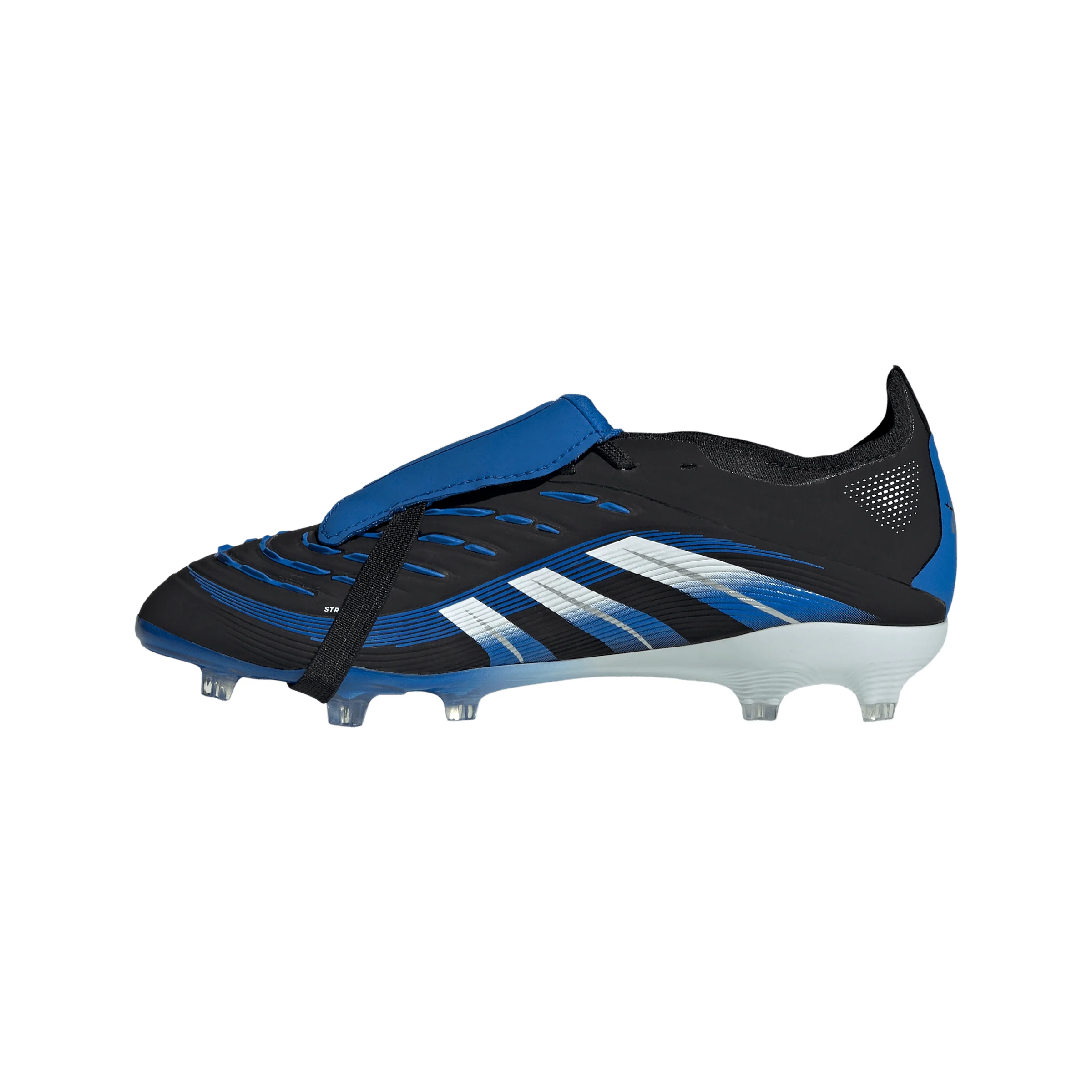 adidas Predator Elite Jude Bellingham FT FG Junior Firm Ground Soccer Cleat -Core Black / Cloud White / Glow Blue - Image 2