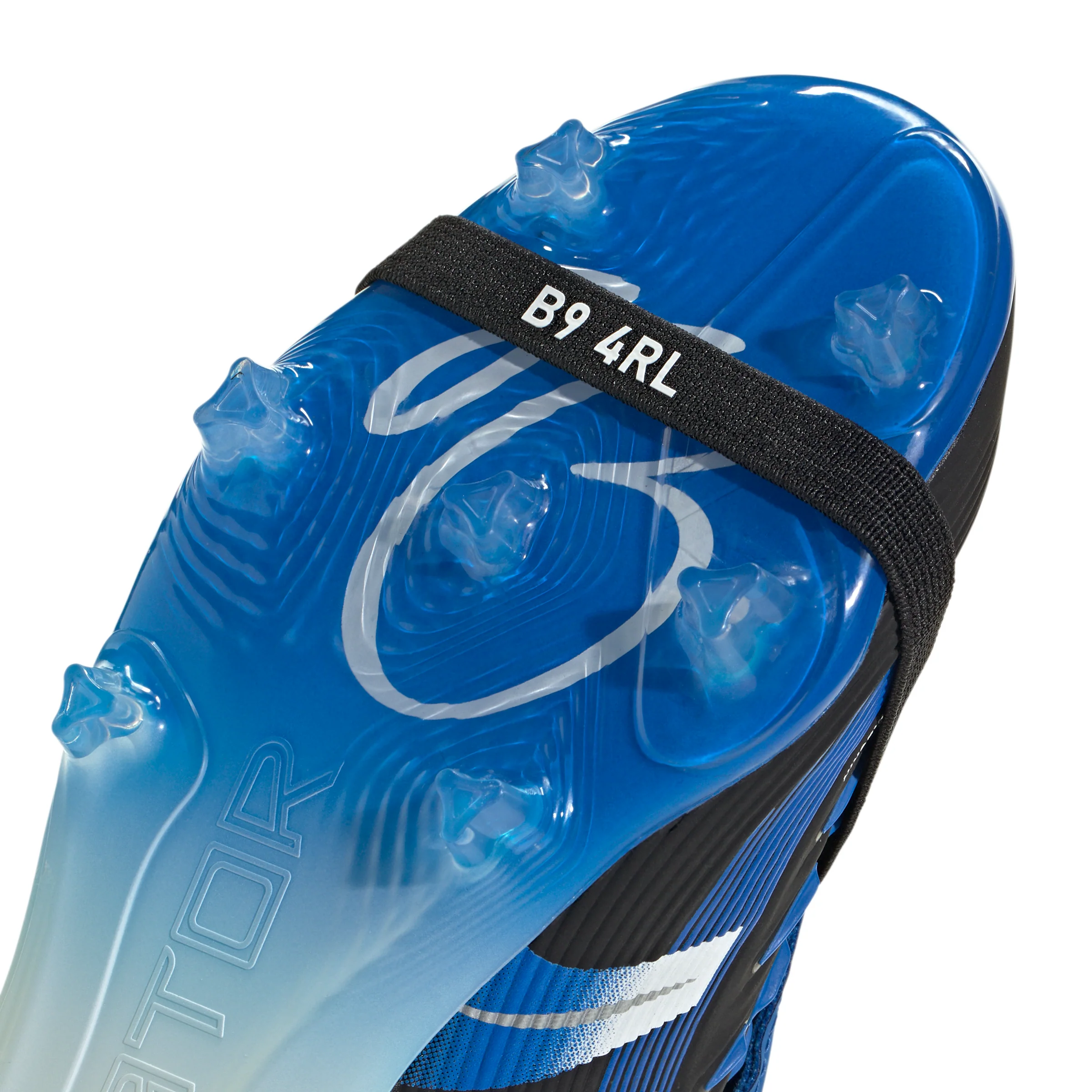 adidas Predator Elite Jude Bellingham FT FG Junior Firm Ground Soccer Cleat -Core Black / Cloud White / Glow Blue - Image 6
