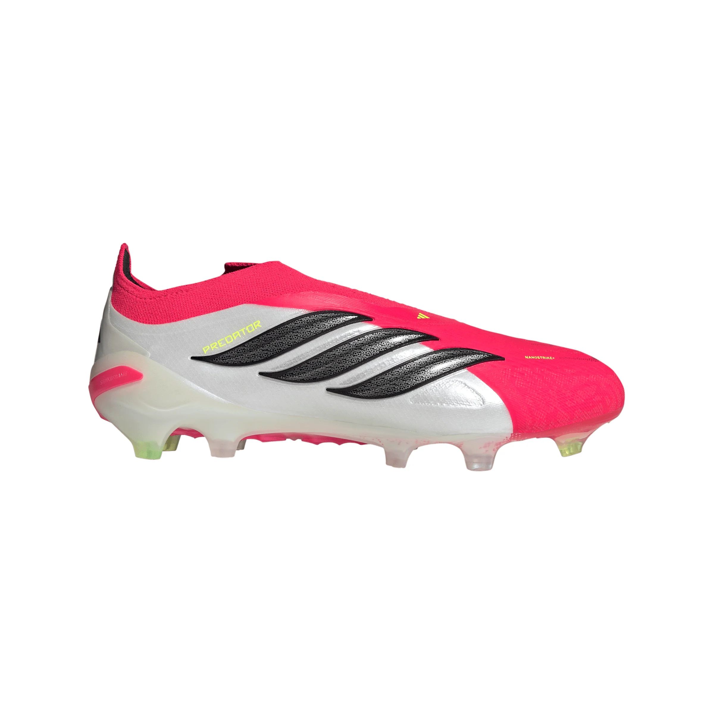 adidas Predator Elite Laceless FG Firm Ground Soccer Cleat - Lucid Red / Core Black / Cloud White
