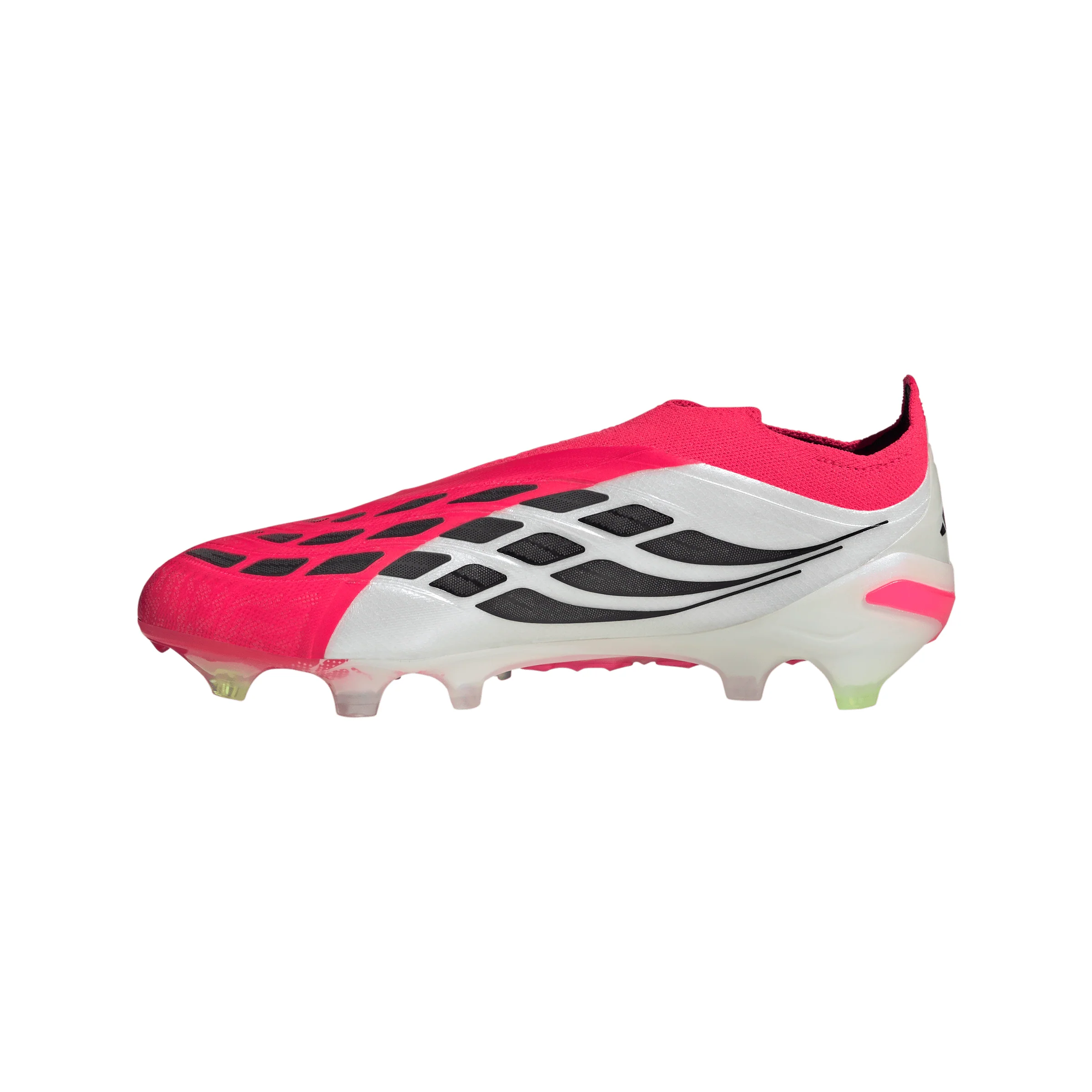 adidas Predator Elite Laceless FG Firm Ground Soccer Cleat - Lucid Red / Core Black / Cloud White - Image 2