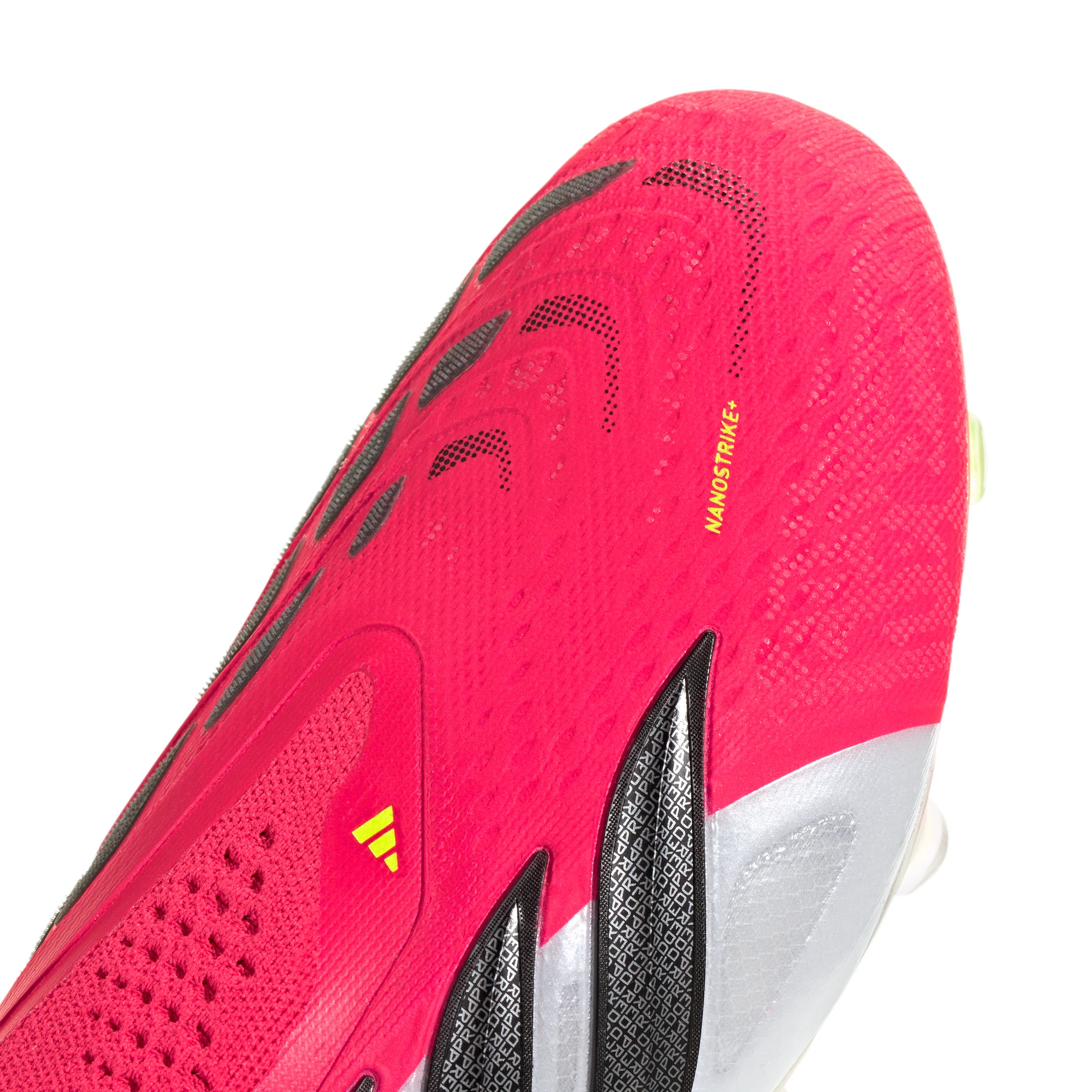 adidas Predator Elite Laceless FG Firm Ground Soccer Cleat - Lucid Red / Core Black / Cloud White - Image 6