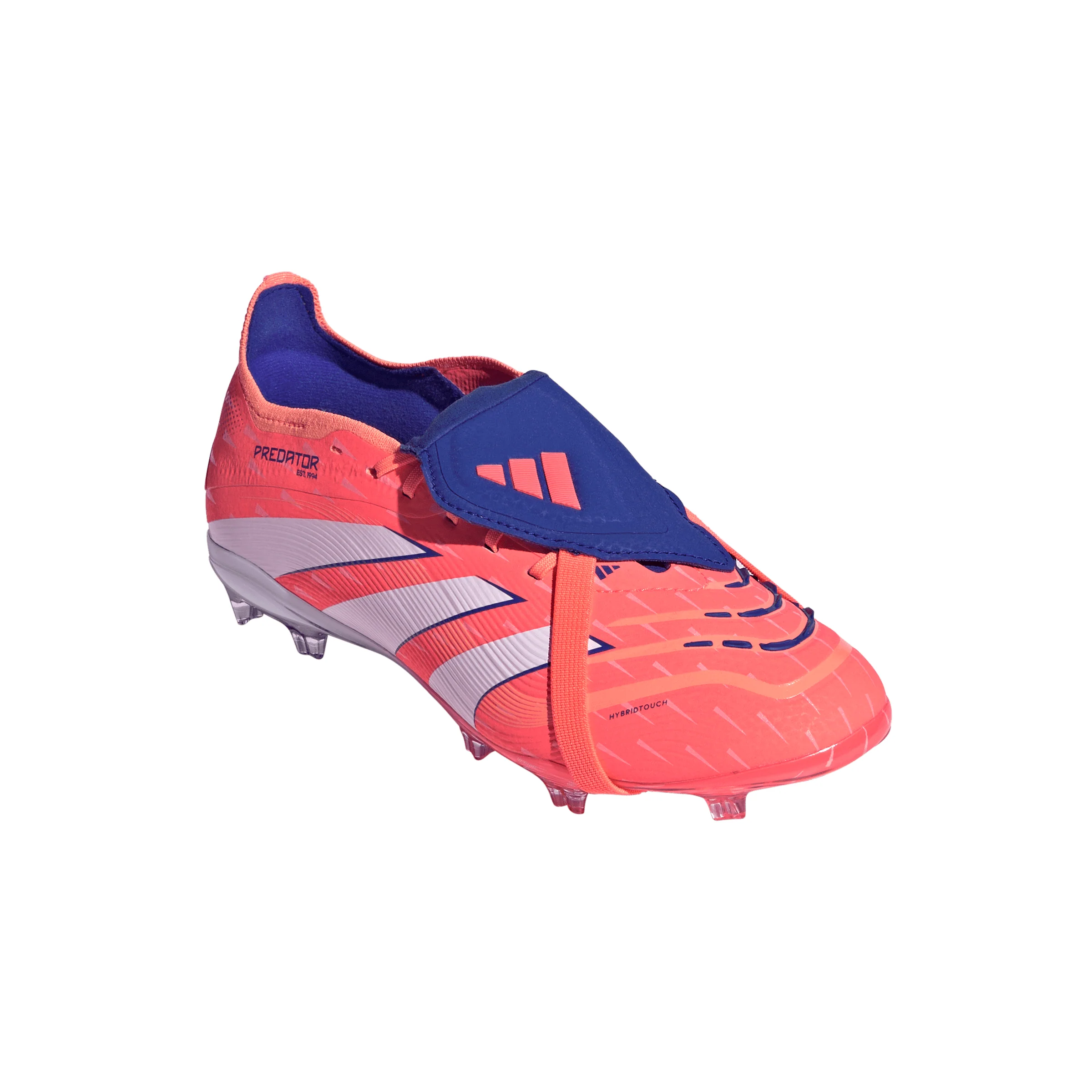 adidas Predator Junior Elite Fold Tongue  FG Firm Ground Soccer Cleat - Signal Coral / Cloud White / Beam Orange - Image 3