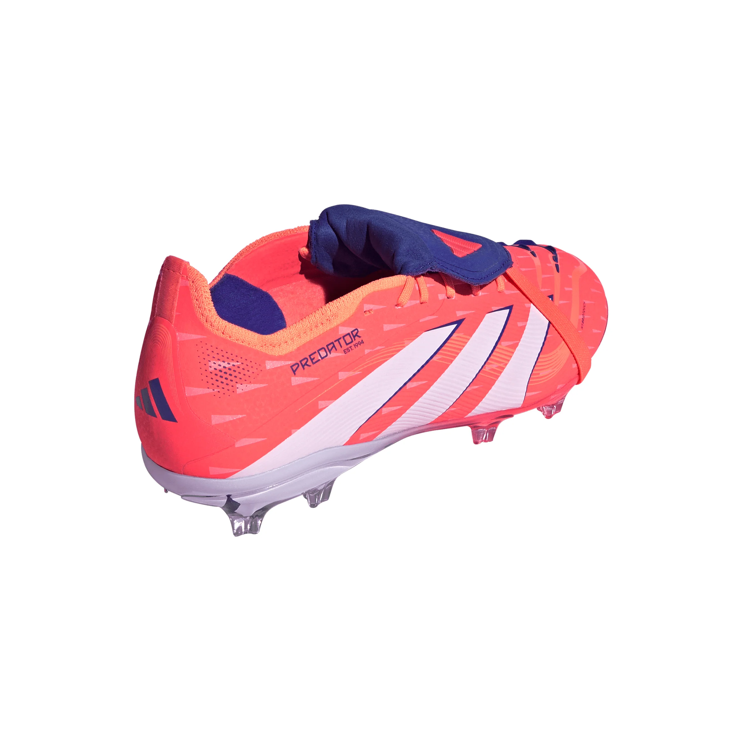 adidas Predator Junior Elite Fold Tongue  FG Firm Ground Soccer Cleat - Signal Coral / Cloud White / Beam Orange - Image 4