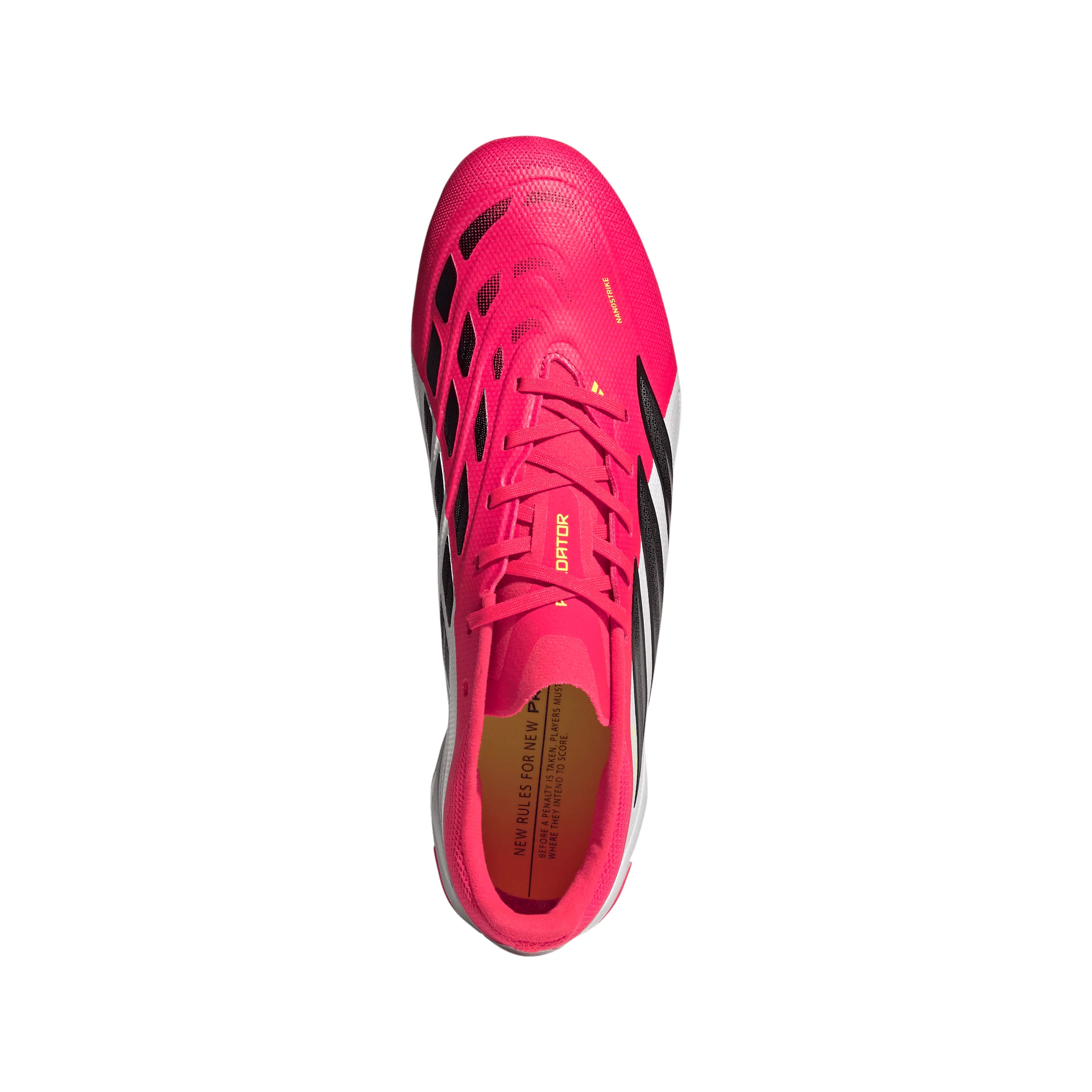 adidas Predator League FG Firm Ground Soccer Cleats-Lucid Red / Core Black / Cloud White - Image 3