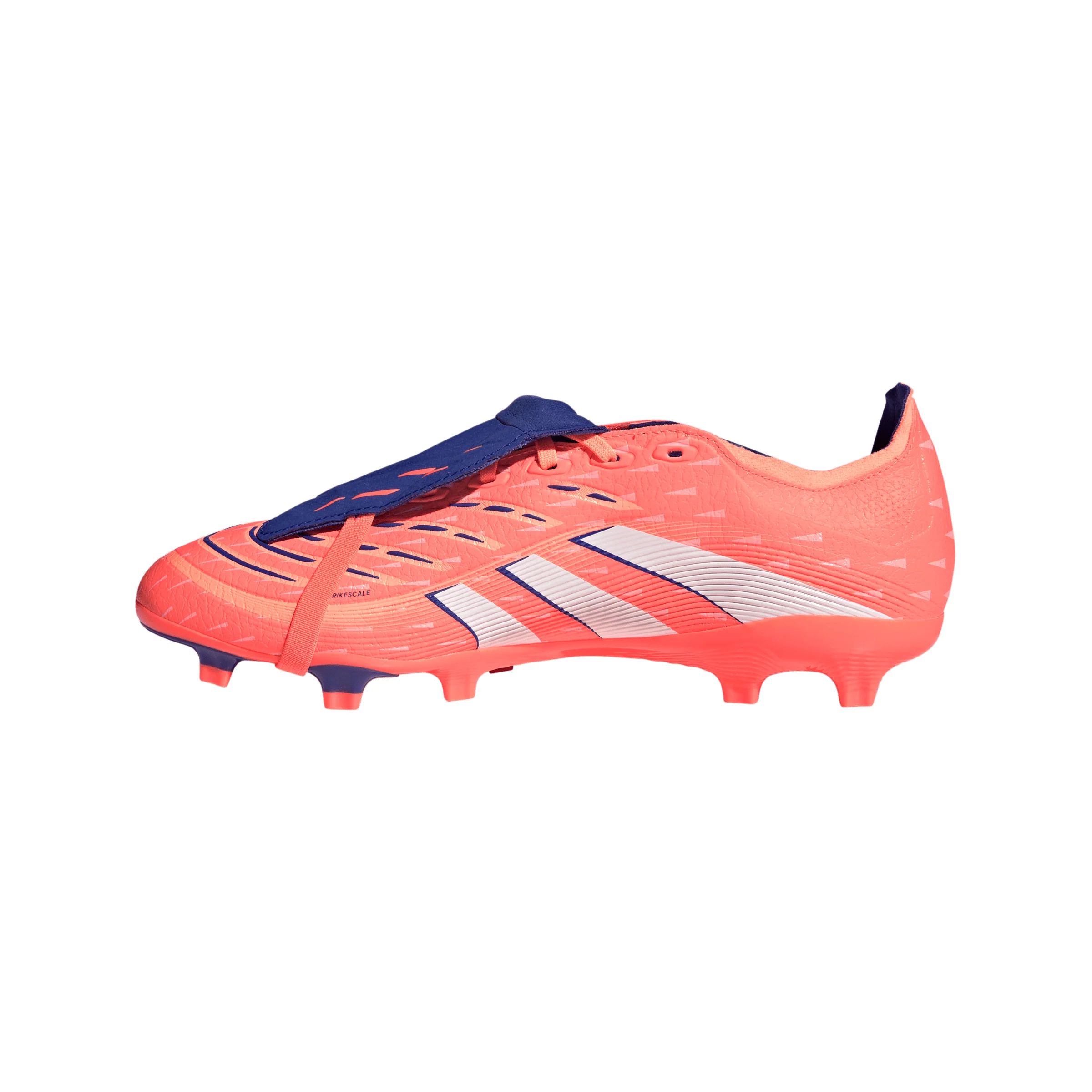 adidas Predator League FoldTongue FG Firm Ground Soccer Cleat - Signal Coral / Cloud White / Beam Orange - Image 2