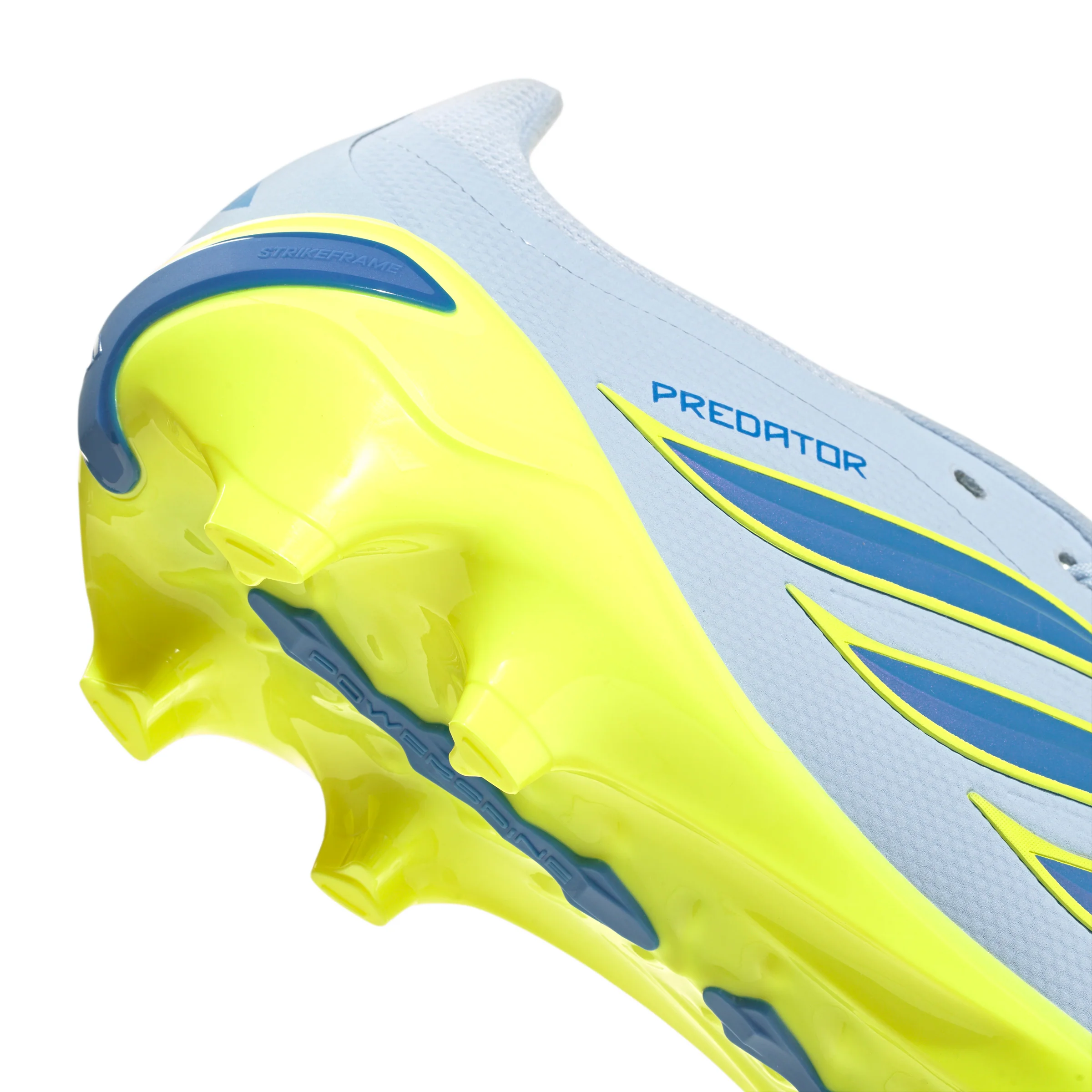adidas Predator League FoldTongue FG Firm Ground Soccer Cleat - Crystal Sky/Ray Blue/Team Solar Yellow 2 - Image 6