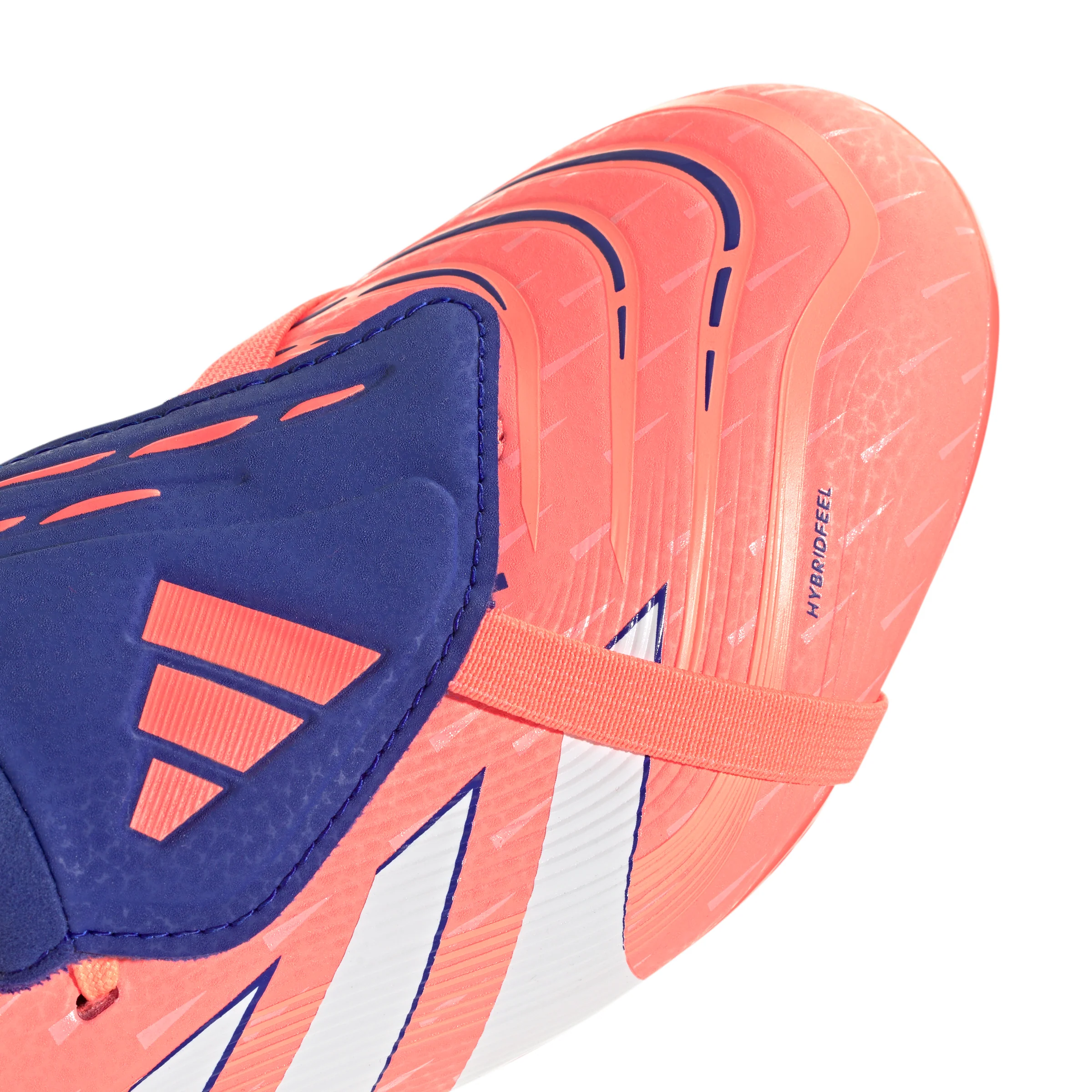 adidas Predator League FoldTongue FG Junior Firm Ground Soccer Cleat - Signal Coral / Cloud White / Beam Orange - Image 6