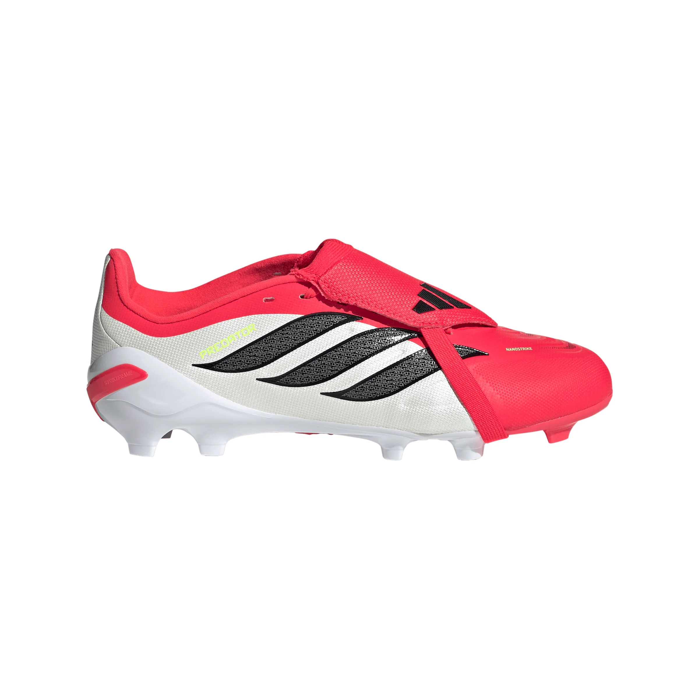 adidas Predator League FoldTongue  FT FG Junior Firm Ground Soccer Cleat - Lucid Red / Core Black / Cloud White