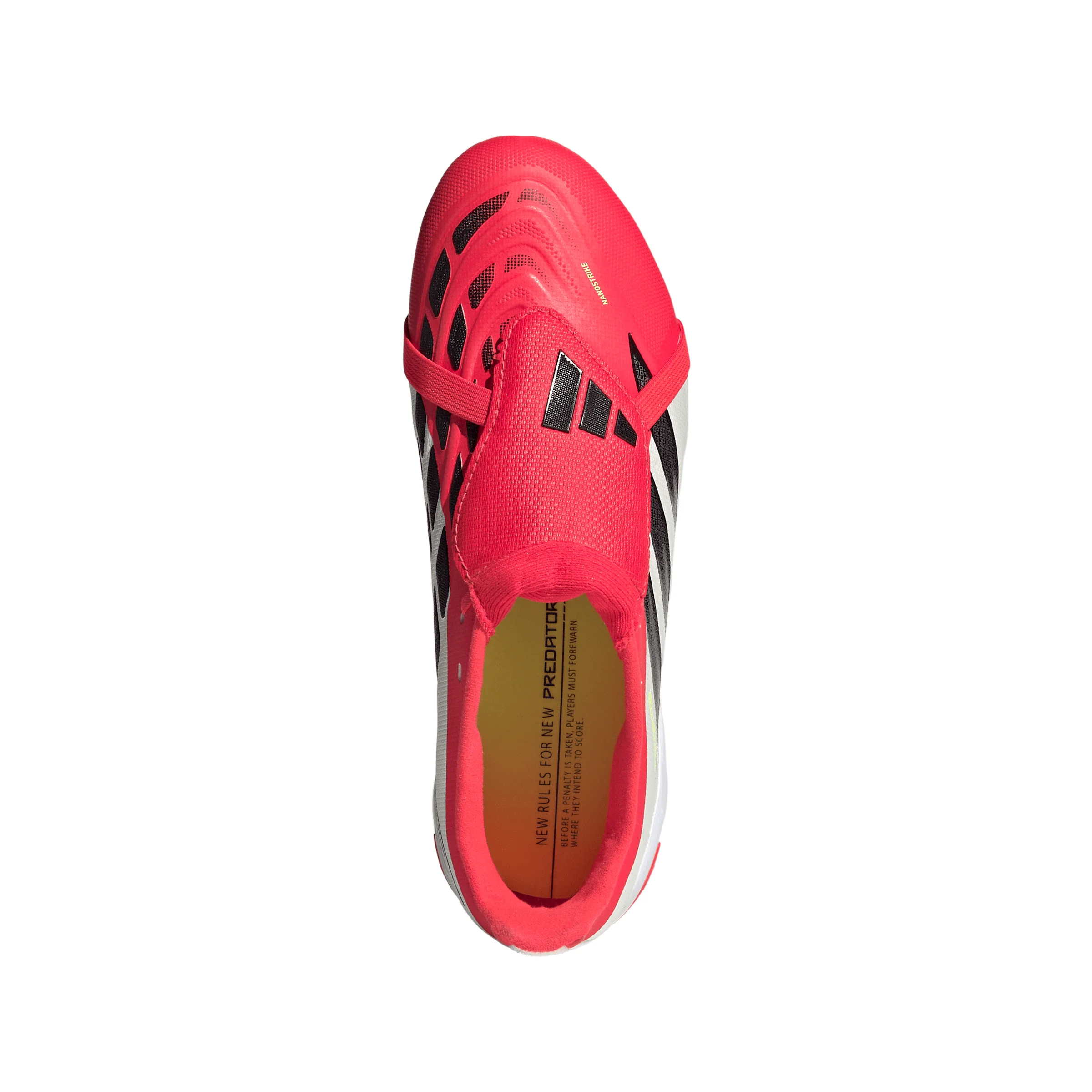 adidas Predator League FoldTongue  FT FG Junior Firm Ground Soccer Cleat - Lucid Red / Core Black / Cloud White - Image 3