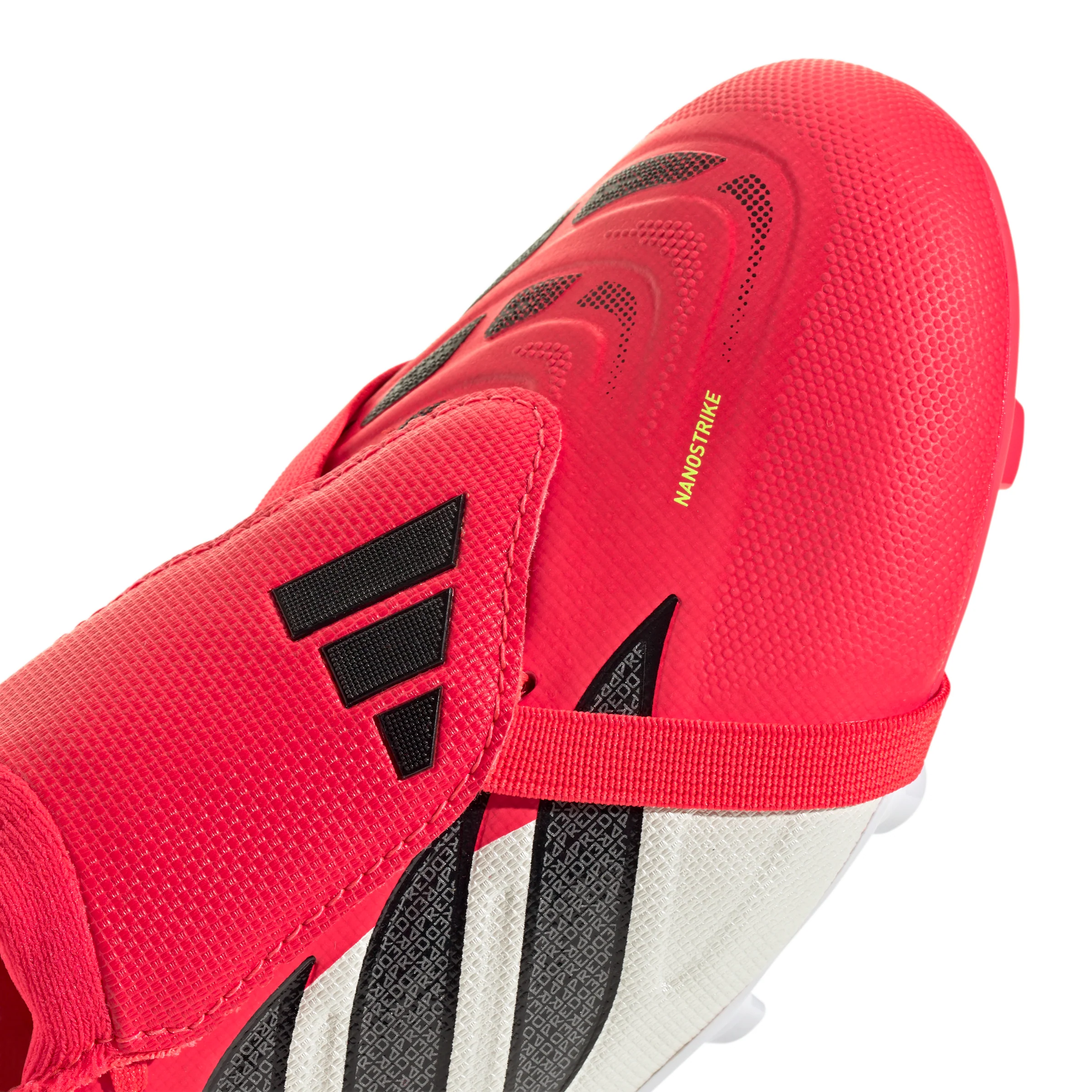 adidas Predator League FoldTongue  FT FG Junior Firm Ground Soccer Cleat - Lucid Red / Core Black / Cloud White - Image 5
