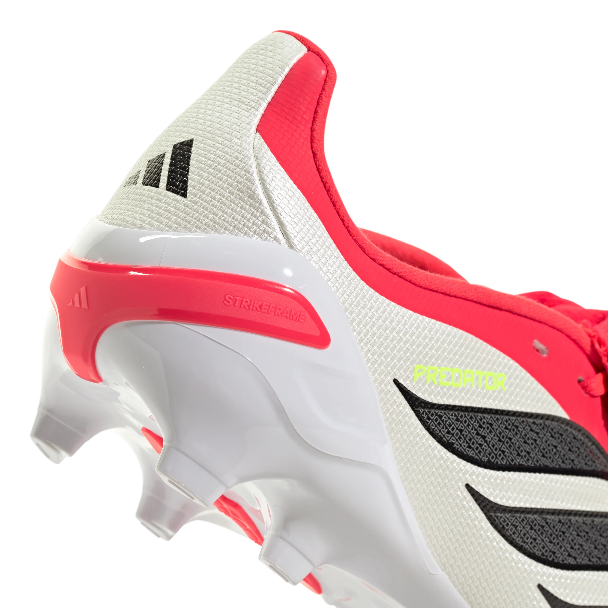 adidas Predator League FoldTongue  FT FG Junior Firm Ground Soccer Cleat - Lucid Red / Core Black / Cloud White - Image 7