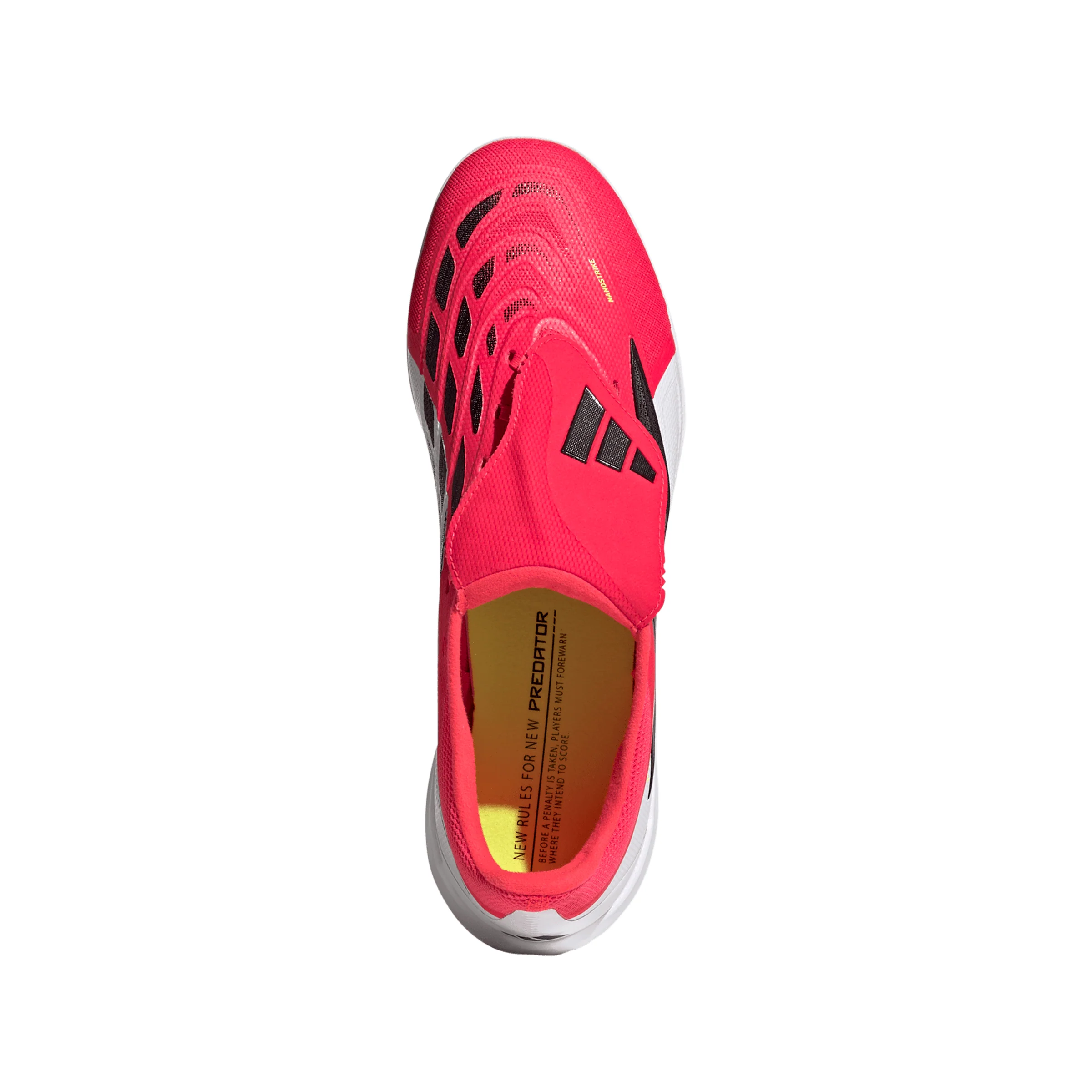adidas Predator League FoldTongue Turf Soccer Cleat -Lucid Red / Core Black / Cloud White - Image 3
