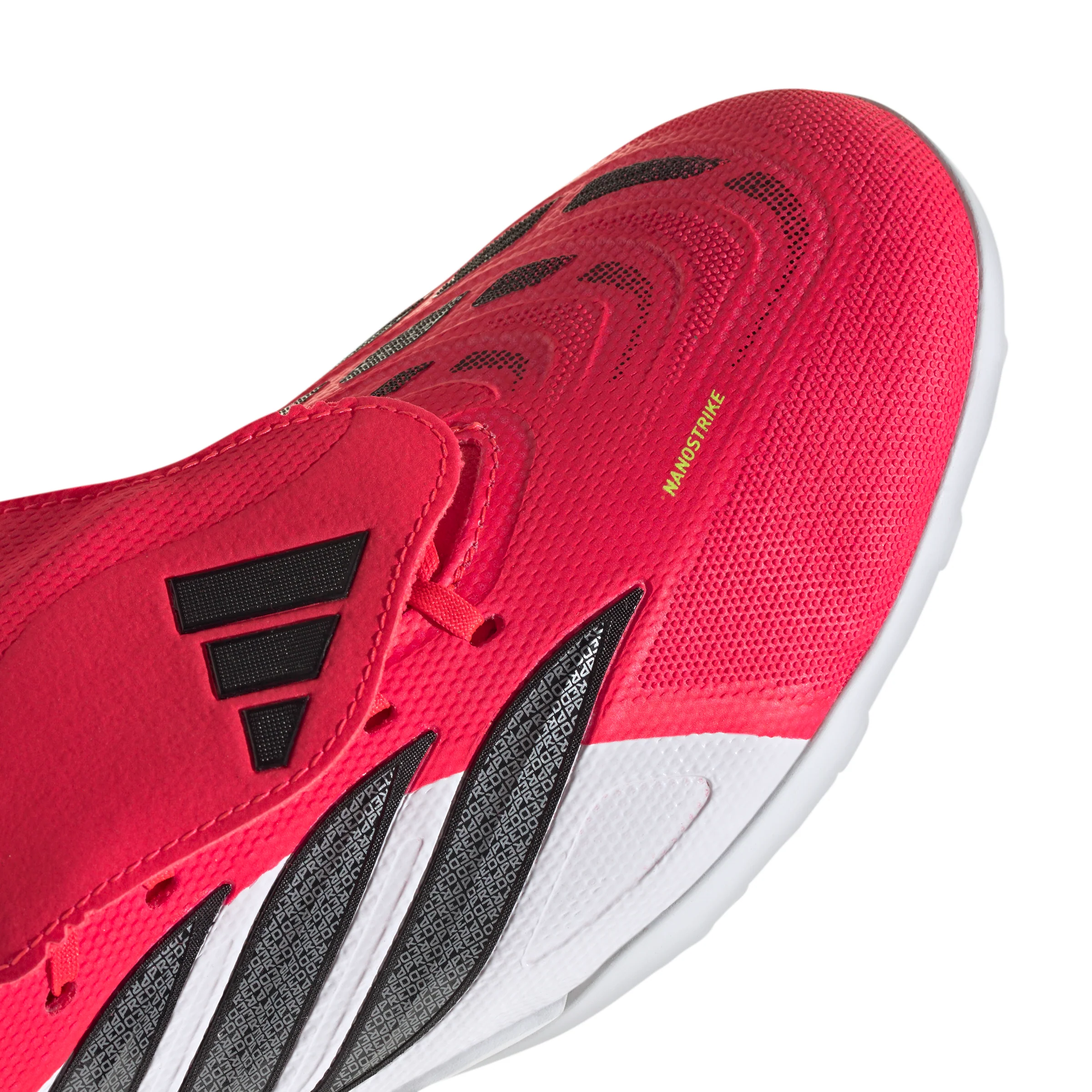 adidas Predator League FoldTongue Turf Soccer Cleat -Lucid Red / Core Black / Cloud White - Image 6