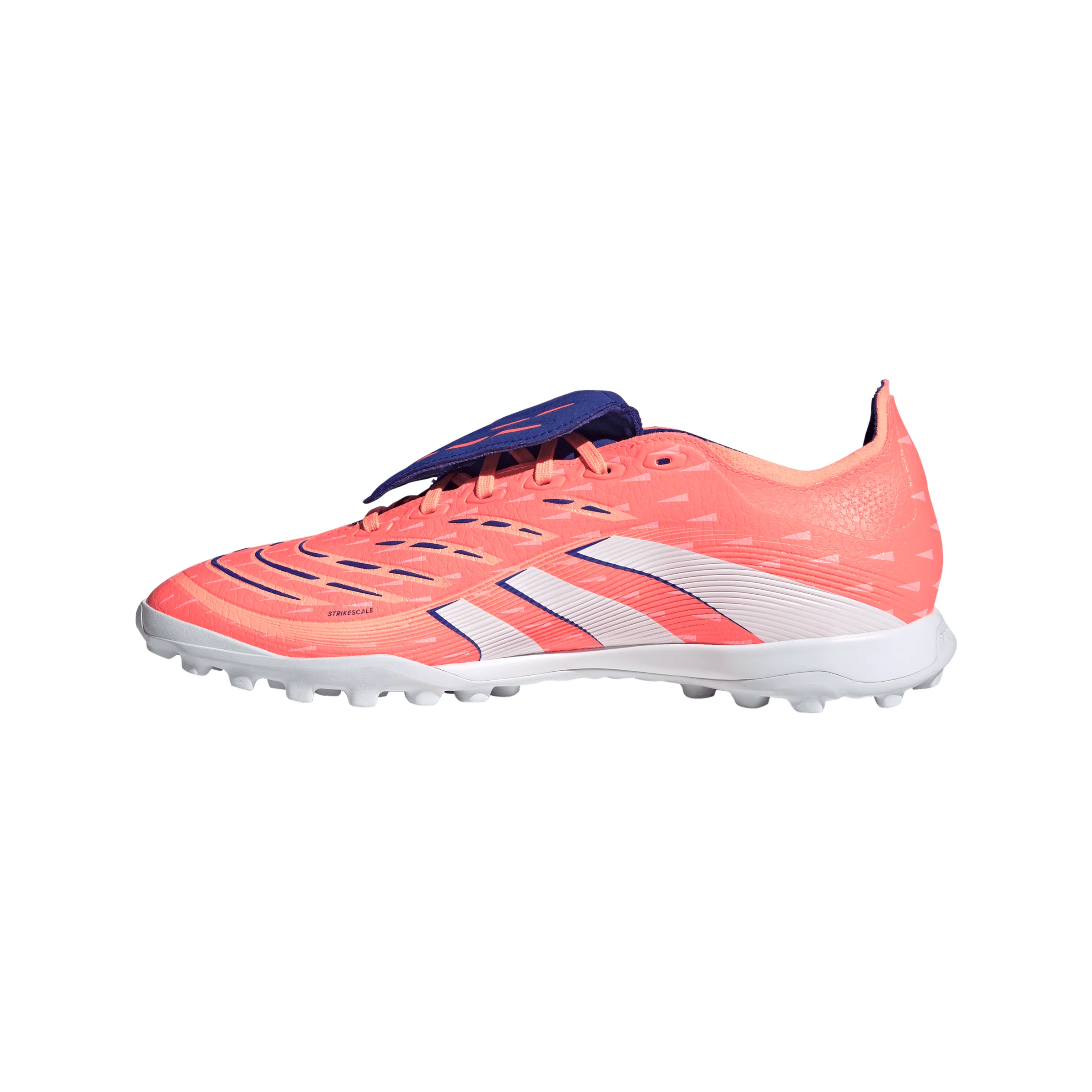 adidas Predator League FoldTongue Turf Soccer Cleat - Signal Coral / Cloud White / Beam Orange - Image 2