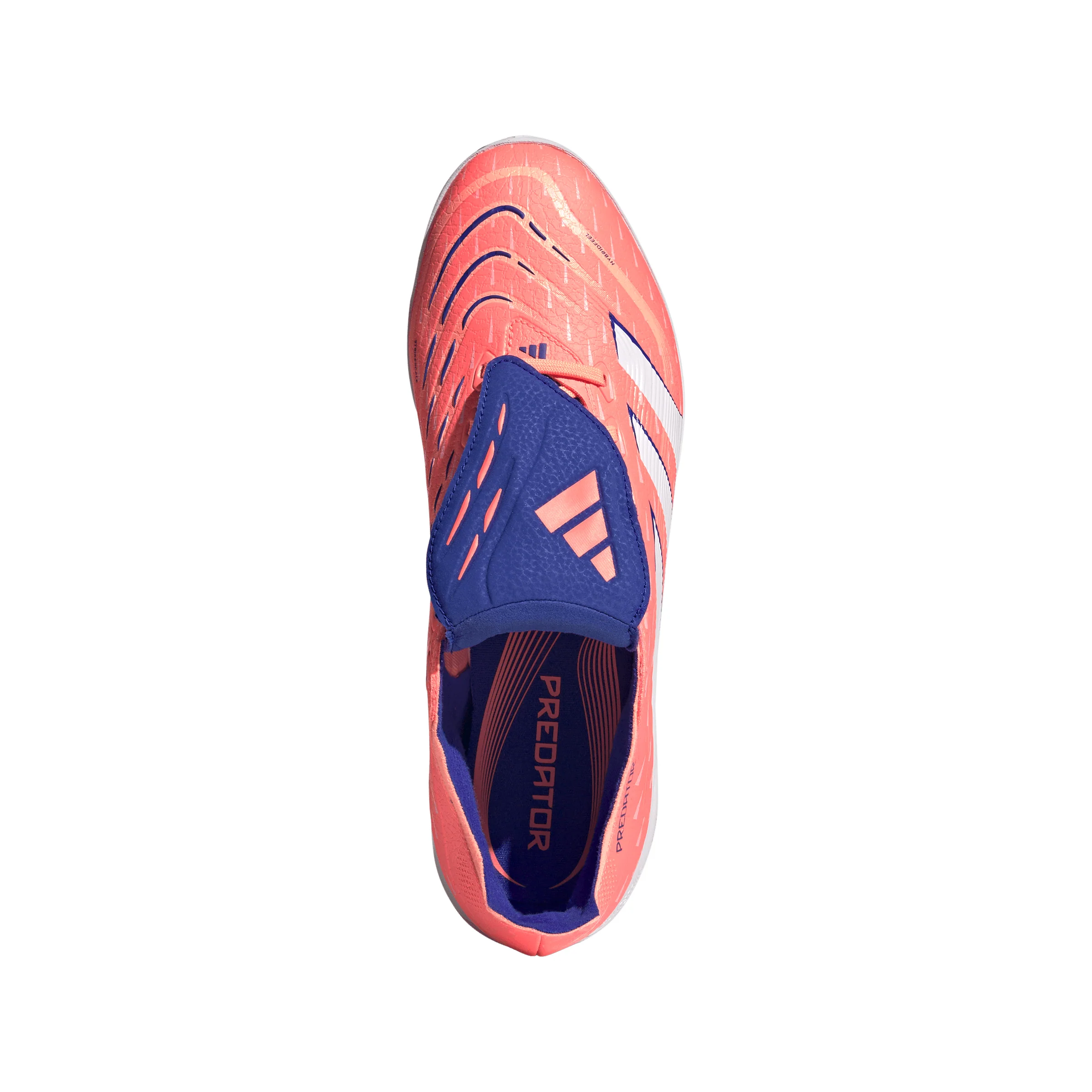 adidas Predator League FoldTongue Turf Soccer Cleat - Signal Coral / Cloud White / Beam Orange - Image 3