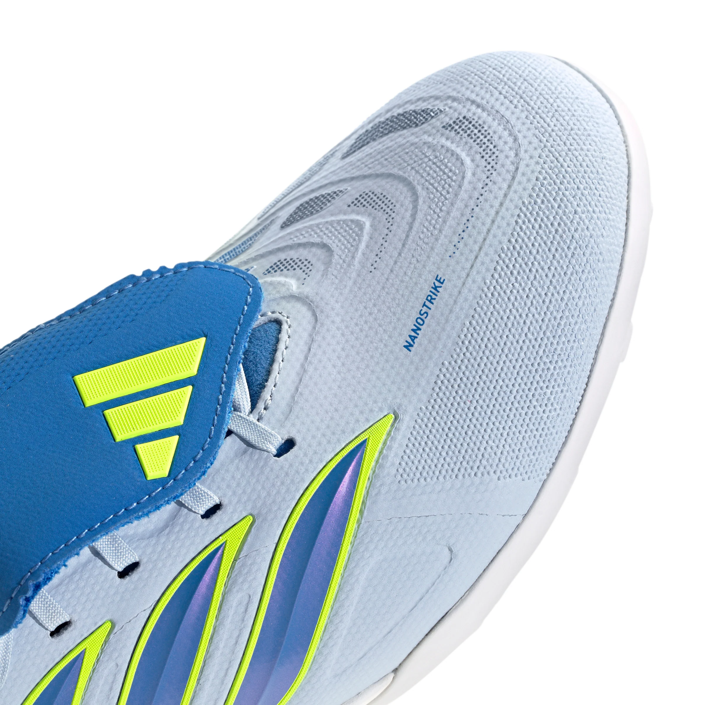 adidas Predator League FoldTongue Turf Soccer Cleats-  Crystal Sky/ Ray Blue/Team Solar Yellow 2 - Image 6