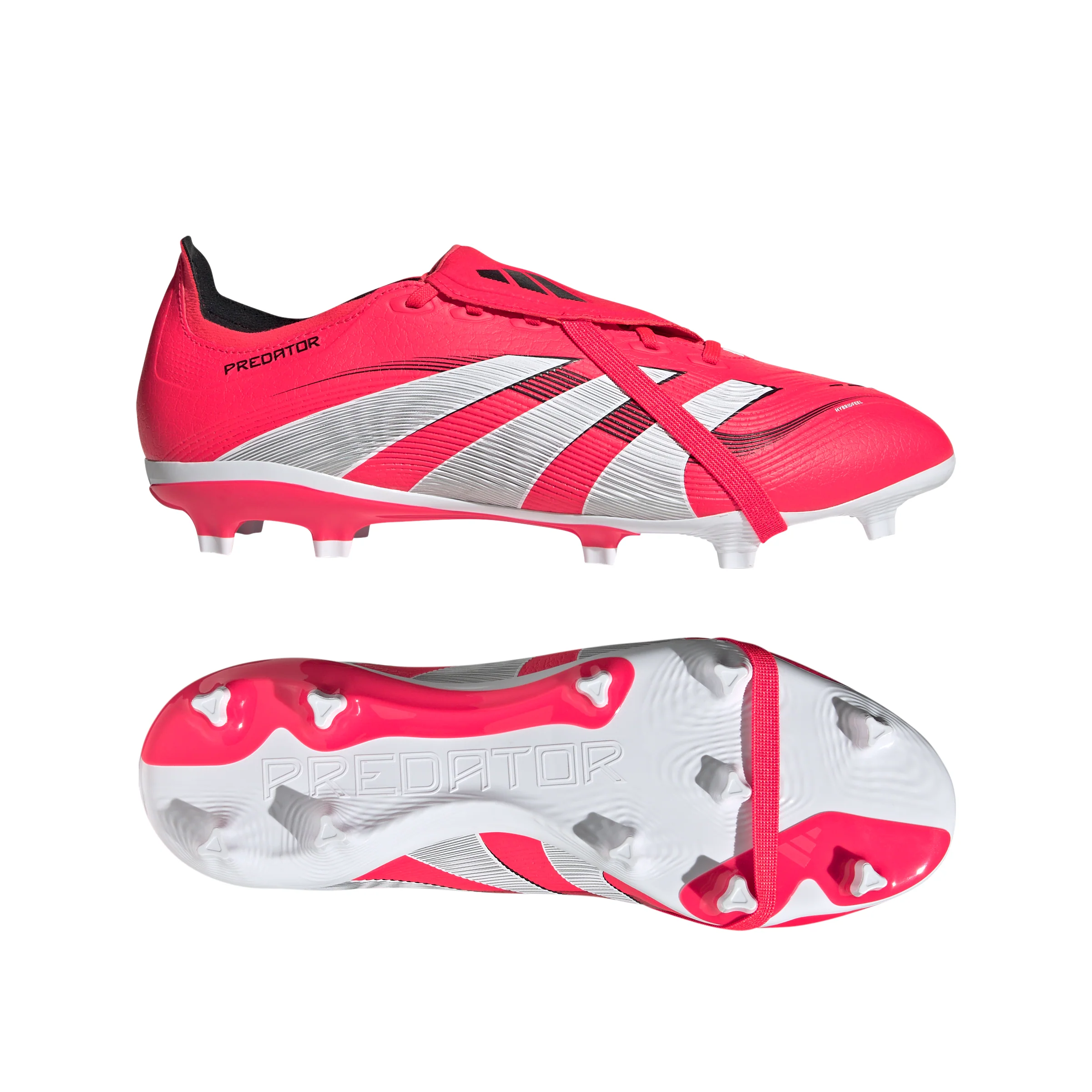 adidas Predator League FT FG Firm Ground Soccer Cleat - Lucid Red/Cloud White/Core Black - Image 5