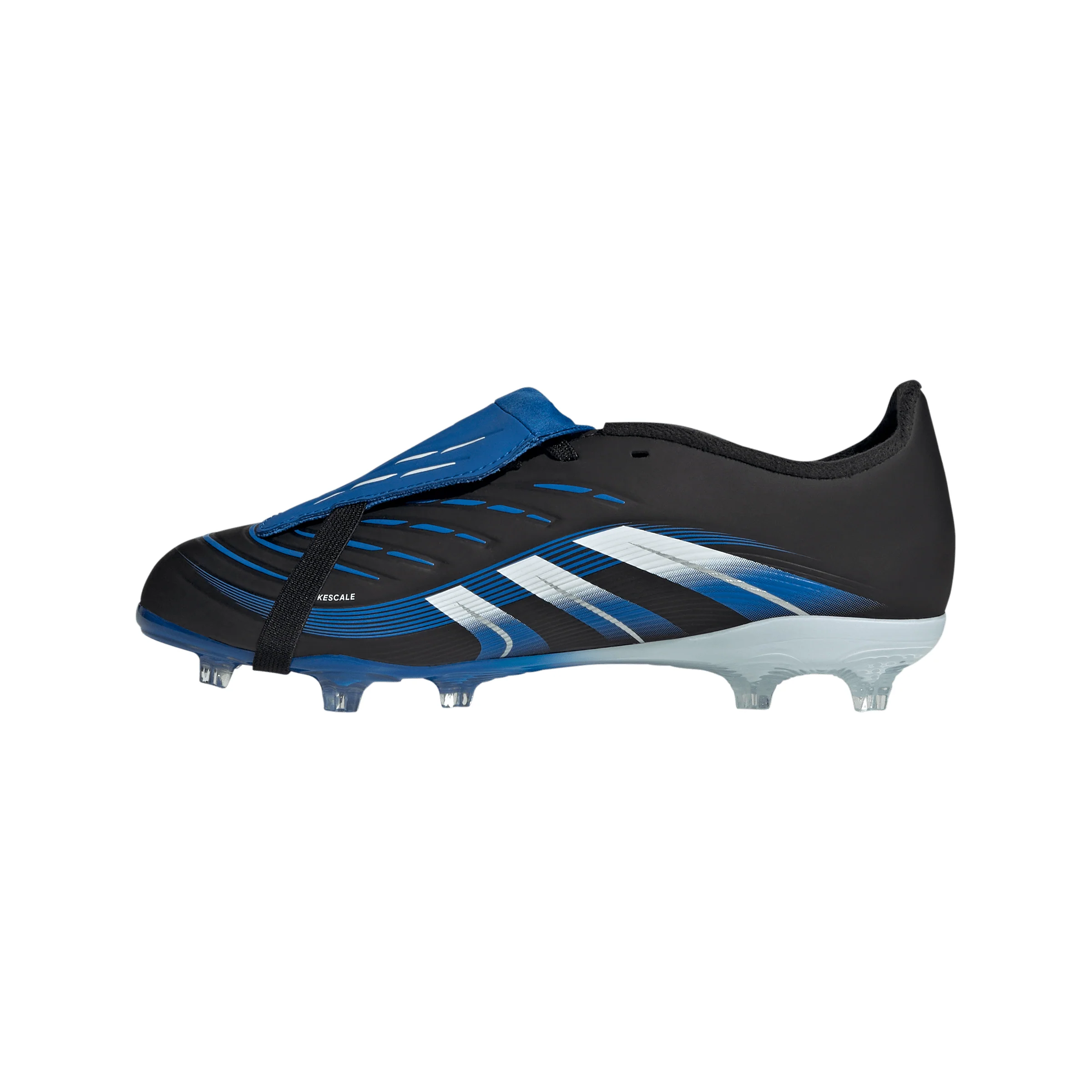 adidas Predator League Jude Bellingham FT FG Junior Firm Ground Soccer Cleat -Core Black / Cloud White / Glow Blue - Image 2