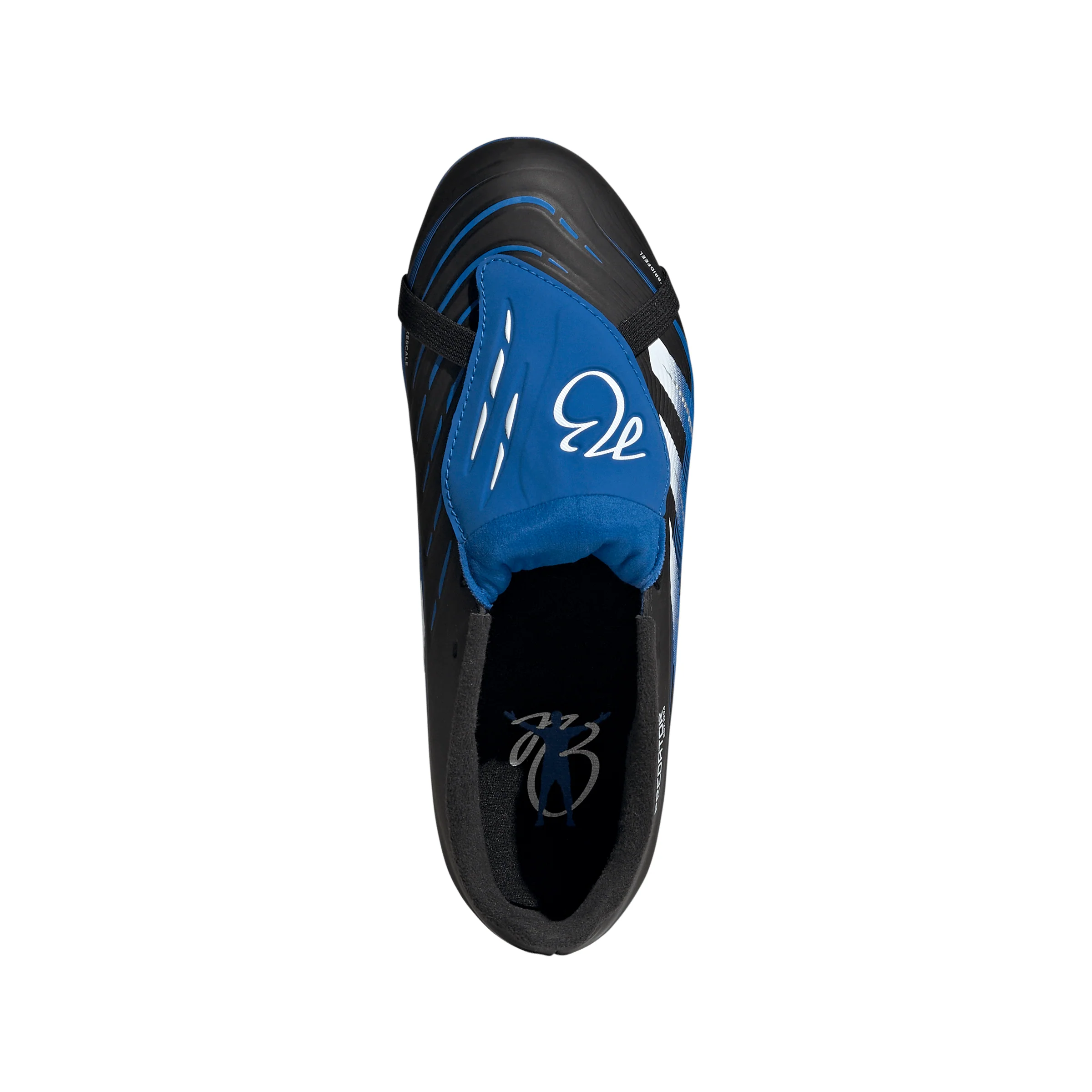 adidas Predator League Jude Bellingham FT FG Junior Firm Ground Soccer Cleat -Core Black / Cloud White / Glow Blue - Image 3