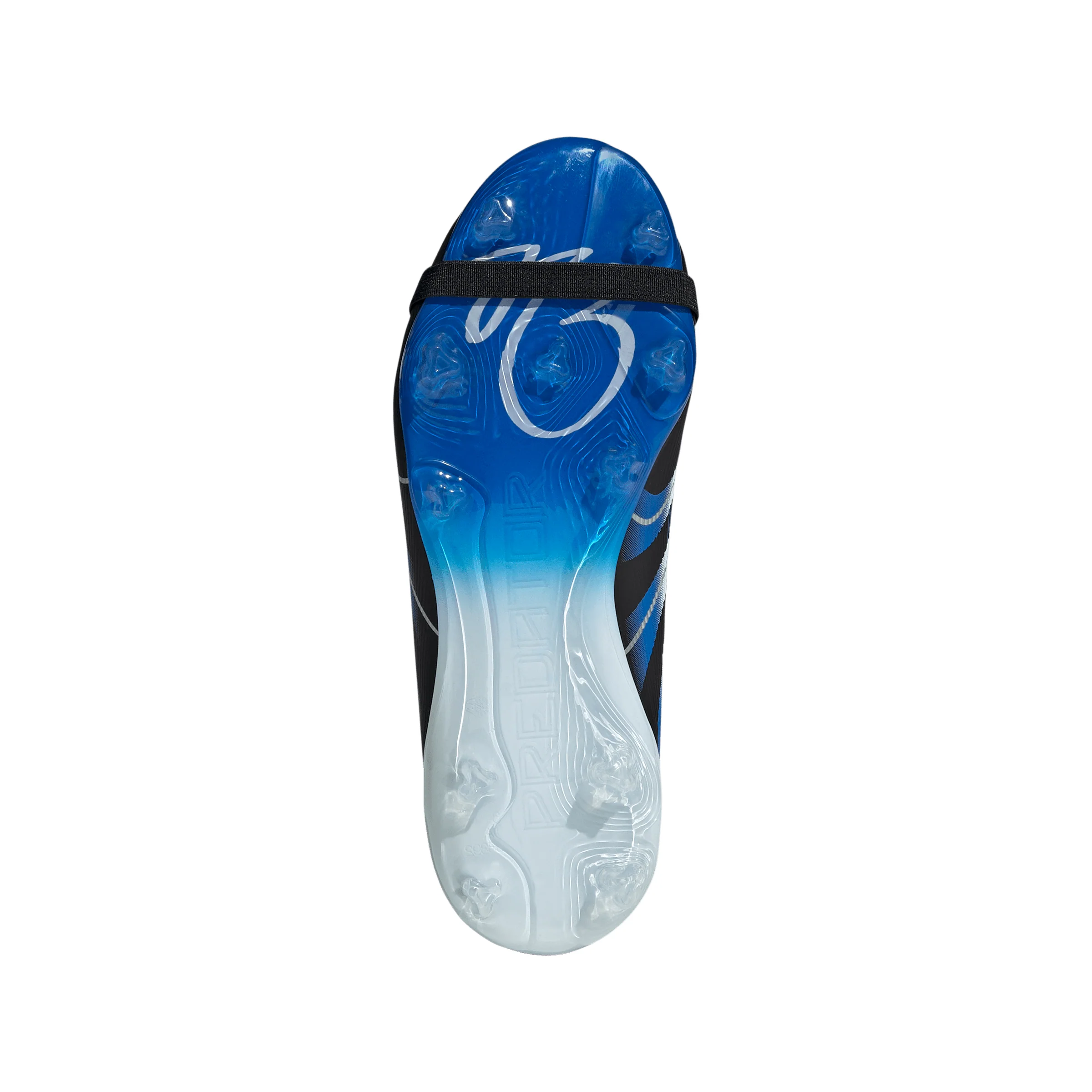 adidas Predator League Jude Bellingham FT FG Junior Firm Ground Soccer Cleat -Core Black / Cloud White / Glow Blue - Image 4