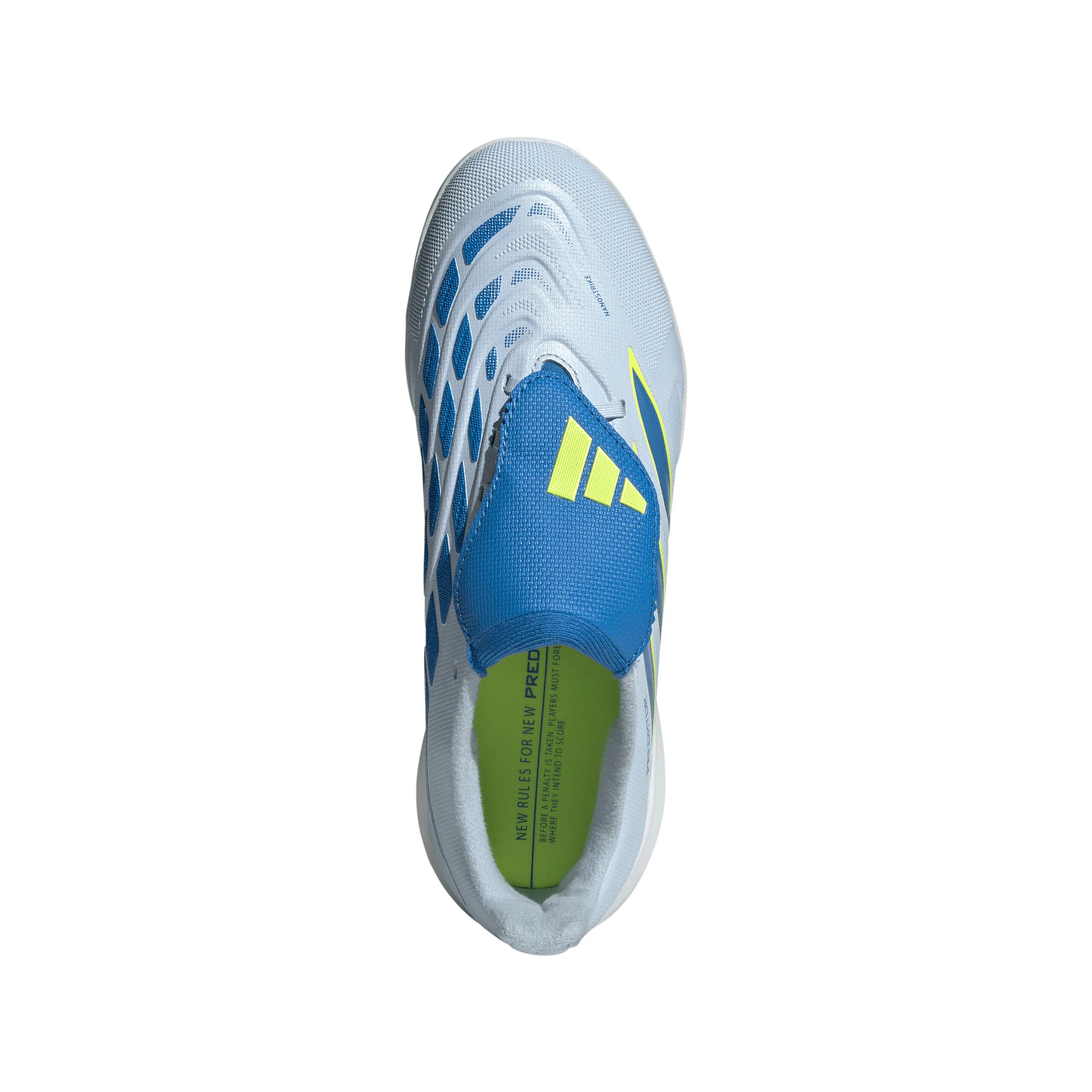 adidas Predator League Kids FoldTongue  FT TF Turf Soccer Cleat - Crystal Sky / Ray Blue / Team Solar Yellow 2 - Image 3