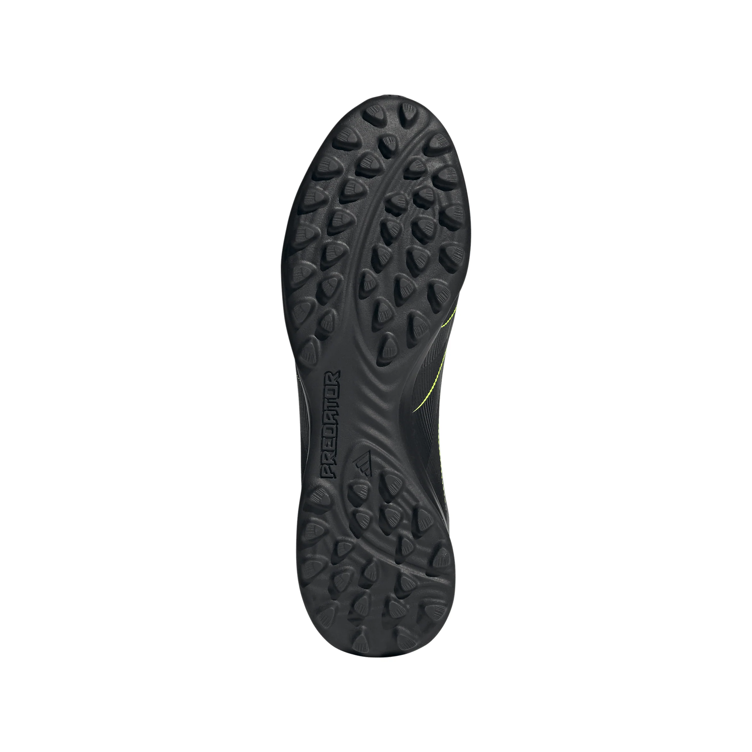 adidas Predator League Low TF Turf Soccer Cleat -Core Black / Carbon / Lucid Lemon - Image 5