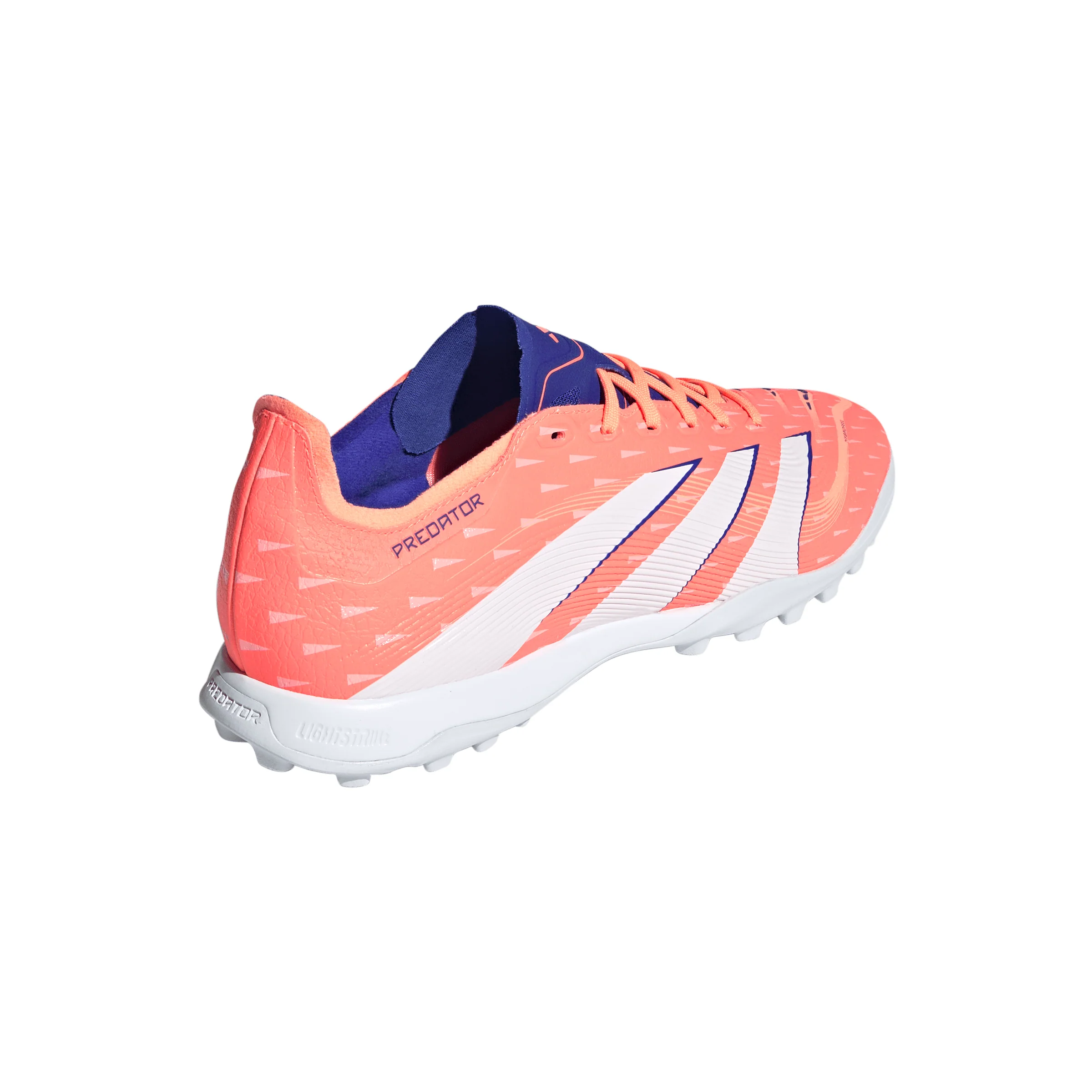 adidas Predator League Low TF Turf Soccer Cleat -  Signal Coral / Cloud White / Beam Orange - Image 4