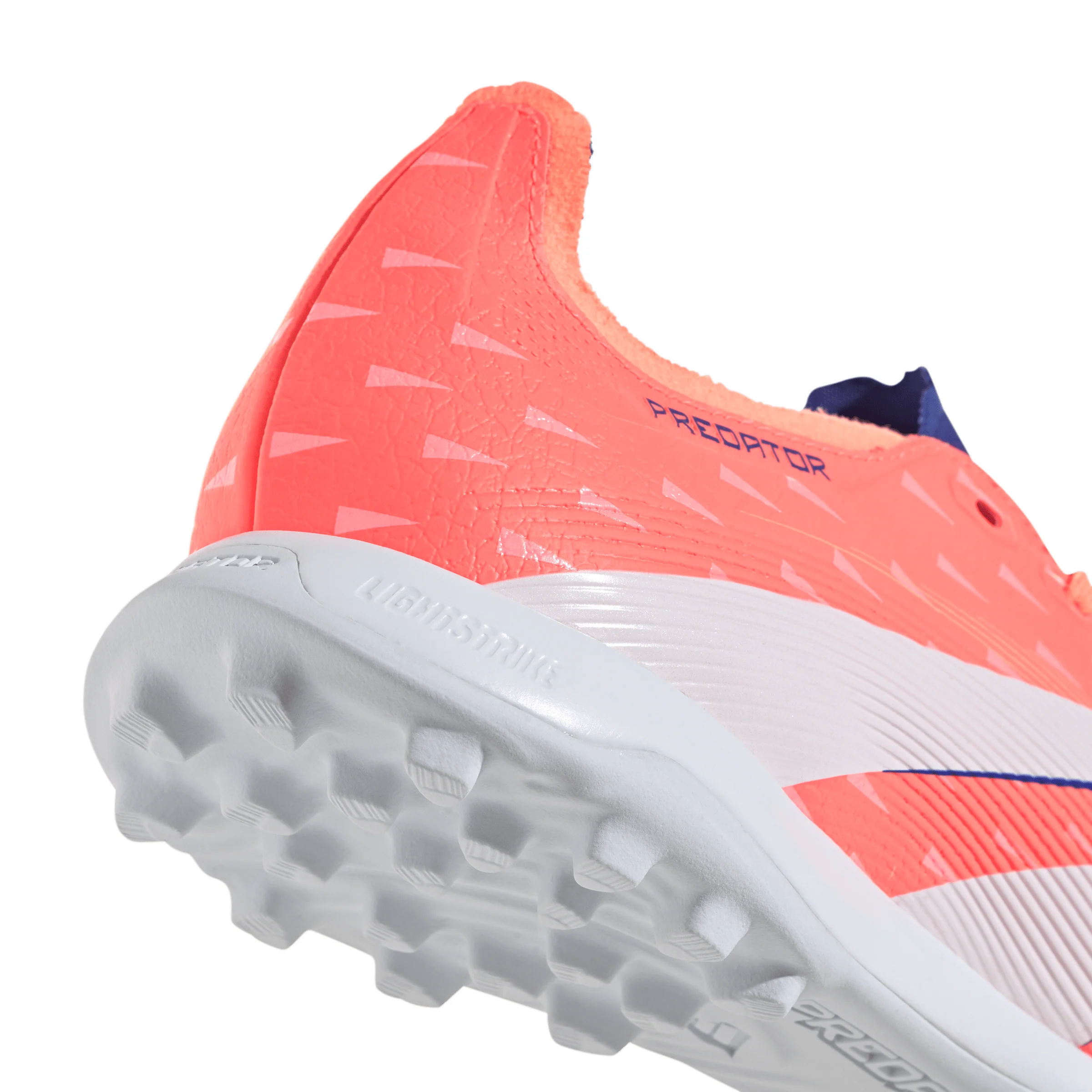 adidas Predator League Low TF Turf Soccer Cleat -  Signal Coral / Cloud White / Beam Orange - Image 6
