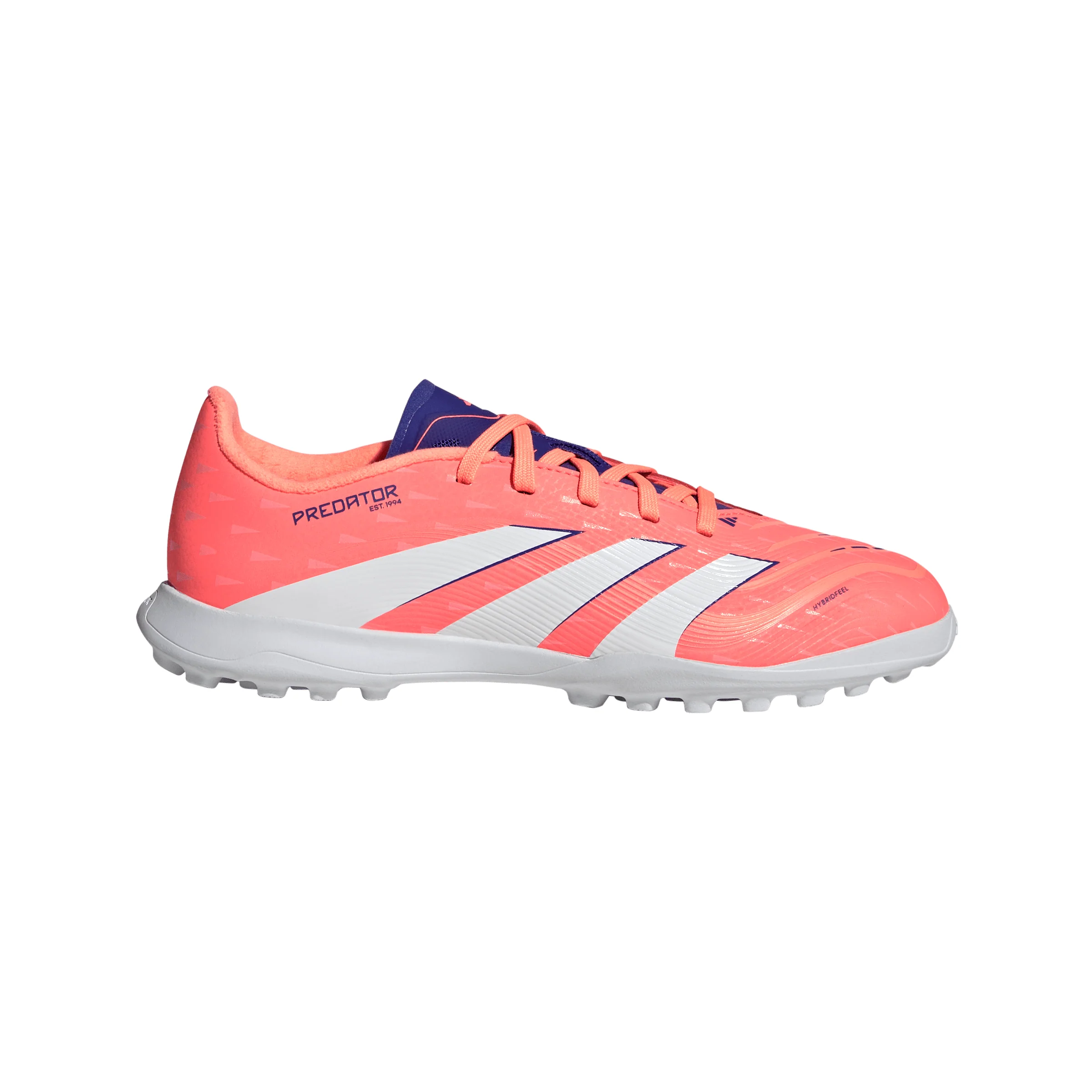 adidas Predator League TF Junior Turf Soccer Cleat - Signal Coral / Cloud White / Beam Orange