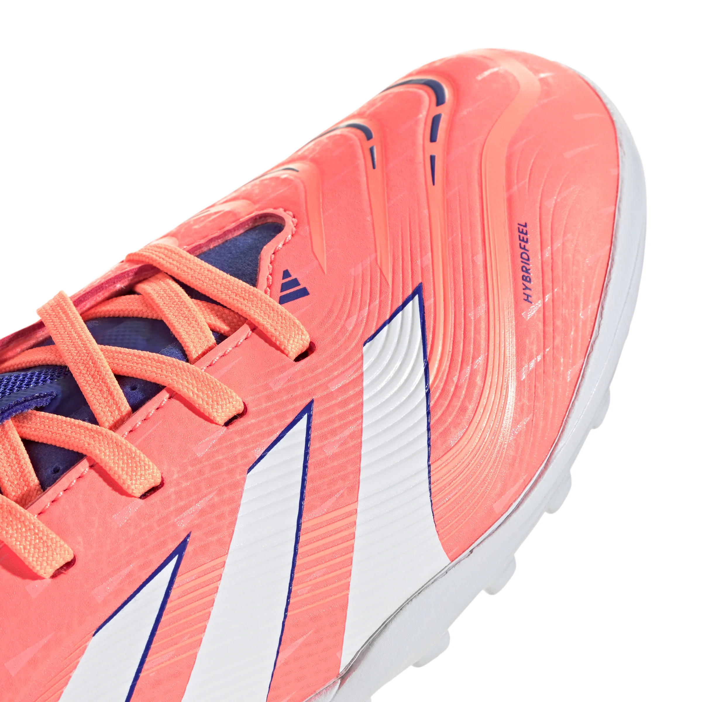adidas Predator League TF Junior Turf Soccer Cleat - Signal Coral / Cloud White / Beam Orange - Image 6