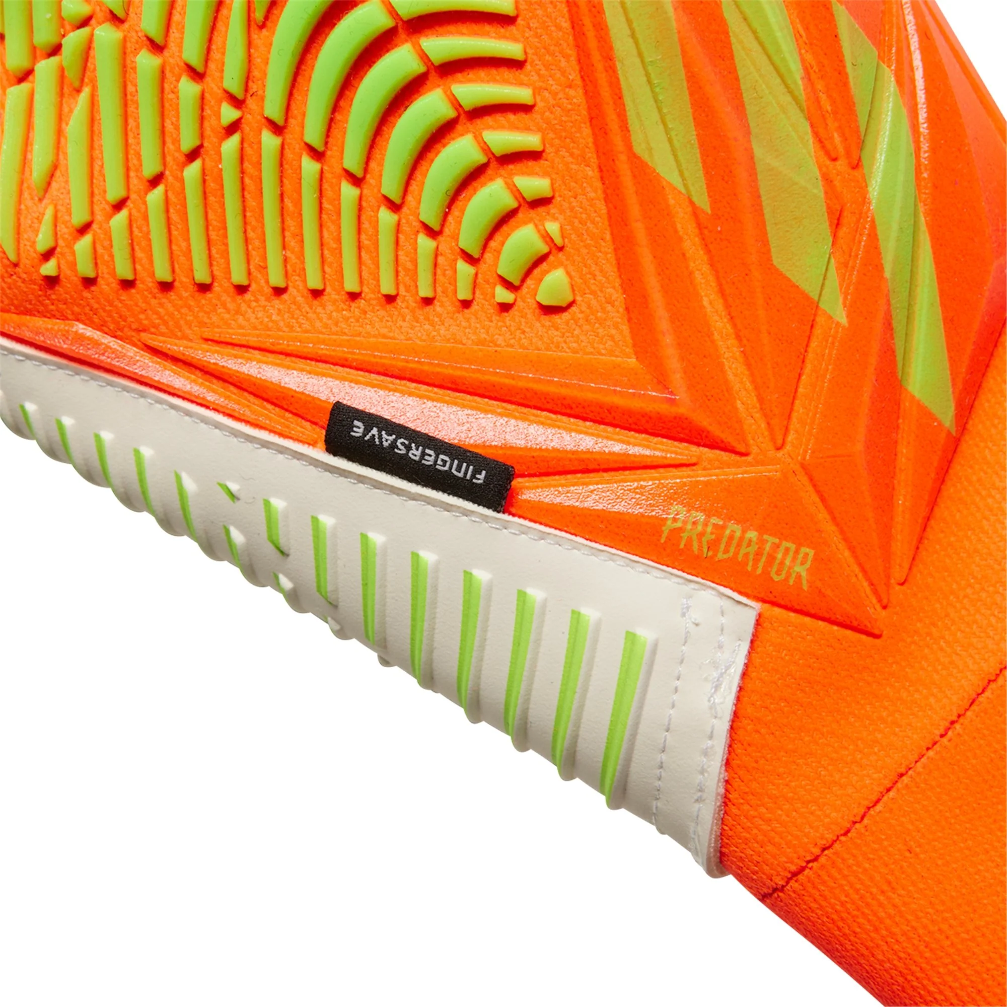 adidas Predator Pro Fingersave Goalkeeper Gloves - Solar Red/Solar Green - Image 5