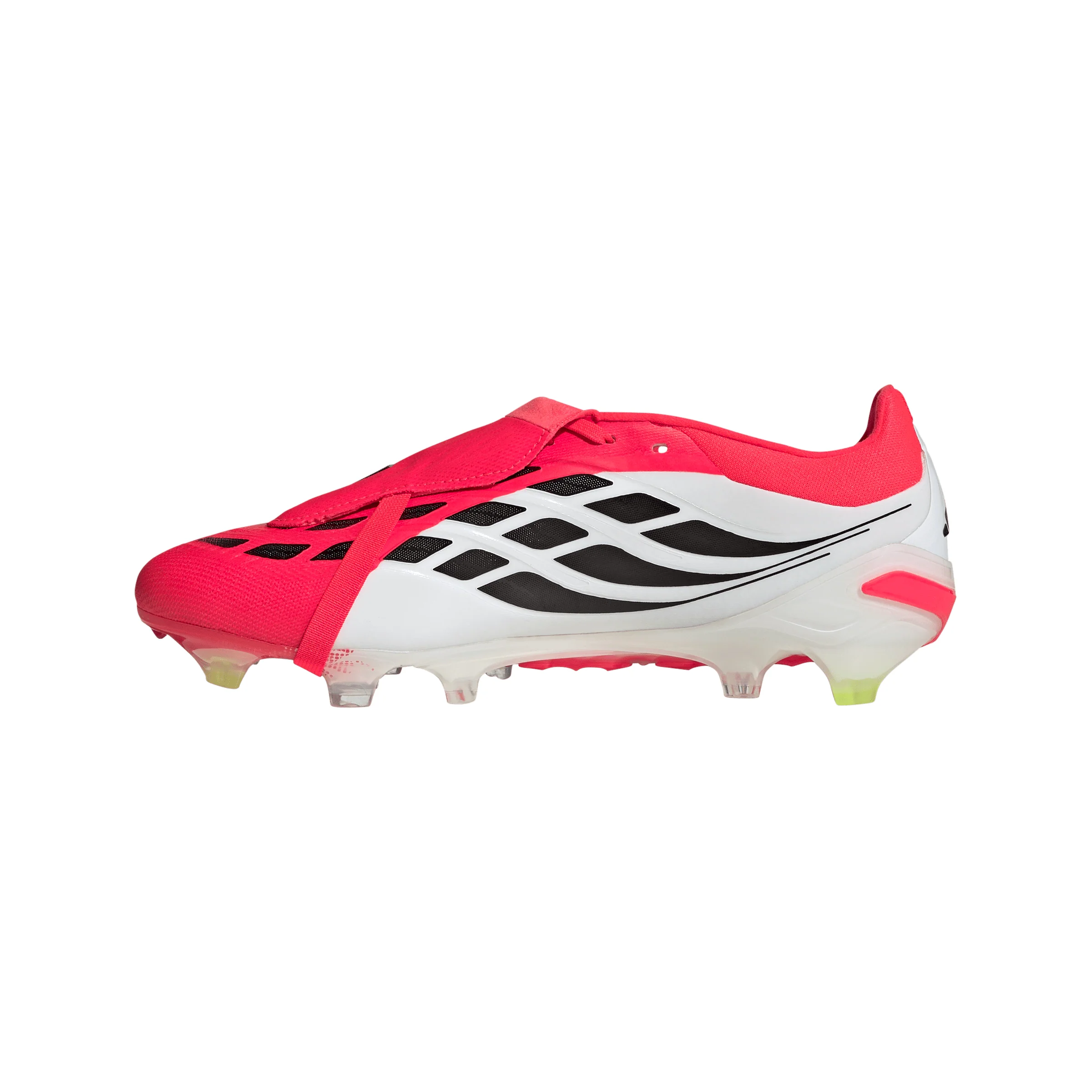 adidas Predator Pro Fold Tongue FT FG Firm Ground Soccer Cleat -  Lucid Red / Core Black / Cloud White - Image 2