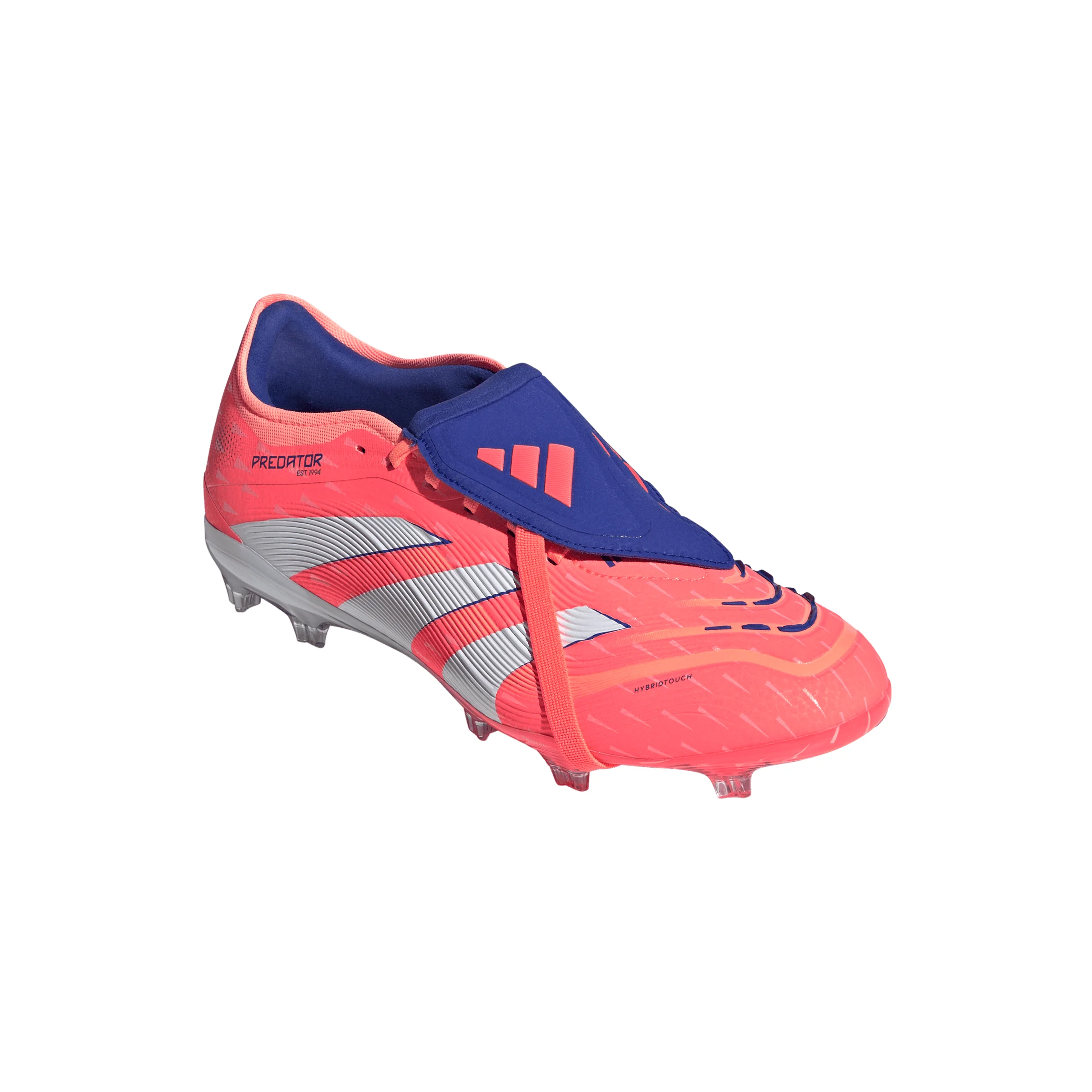 adidas Predator Pro Fold Tongue FT FG Firm Ground Soccer Cleat -Signal Coral / Cloud White / Beam Orange - Image 4