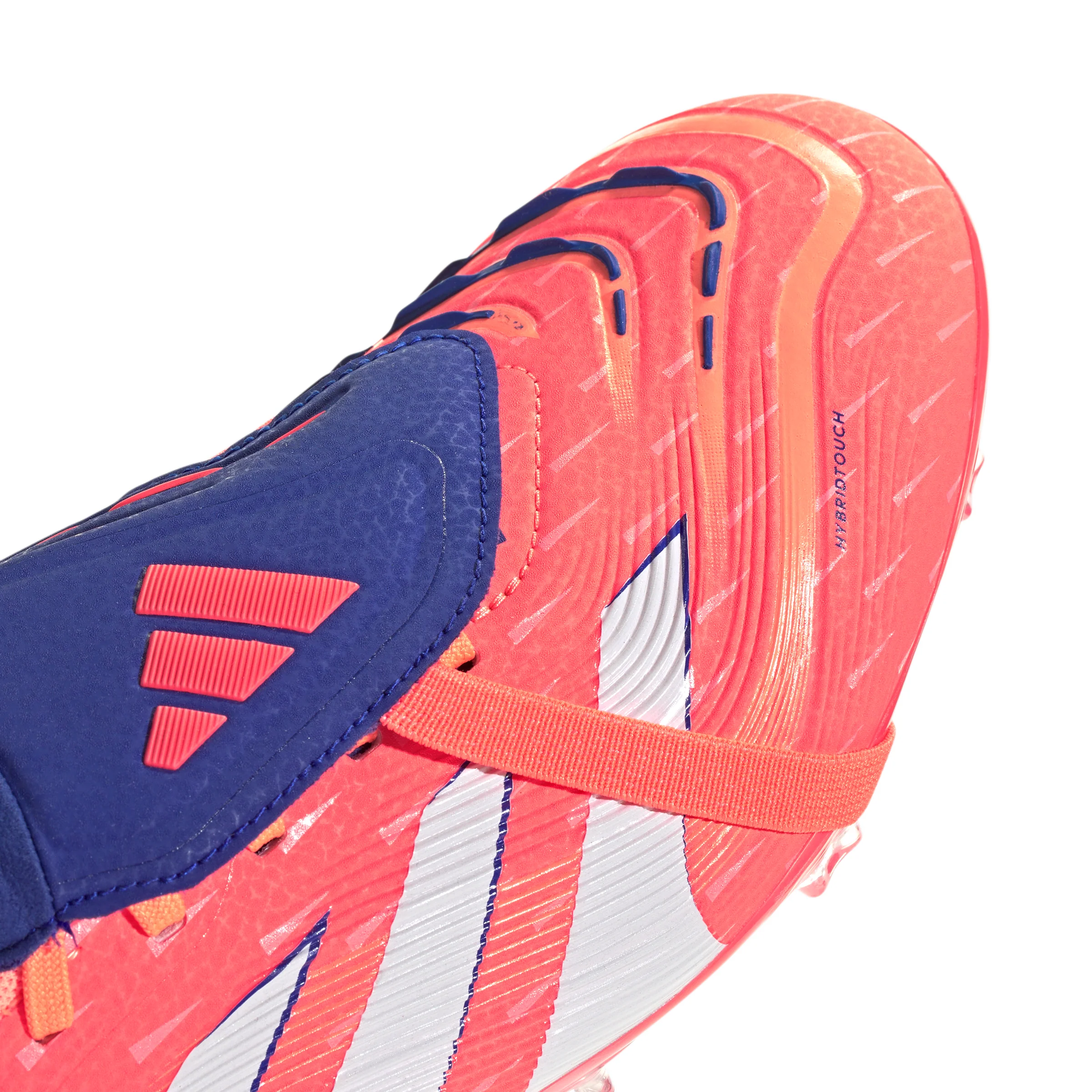 adidas Predator Pro Fold Tongue FT FG Firm Ground Soccer Cleat -Signal Coral / Cloud White / Beam Orange - Image 6
