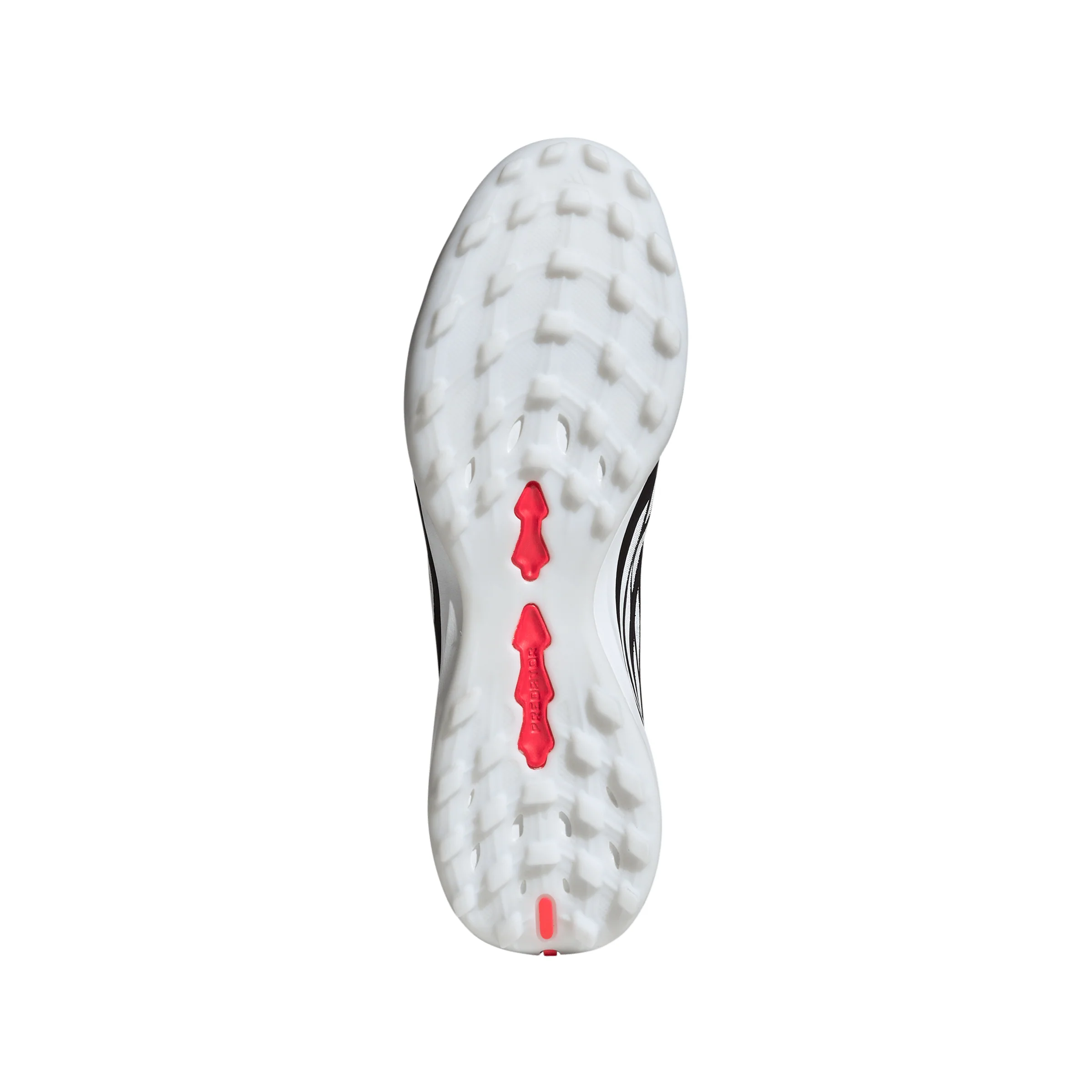 adidas Predator Pro Fold Tongue FT TF Turf Soccer Cleat - Core Black / Cloud White / Lucid Red - Image 5