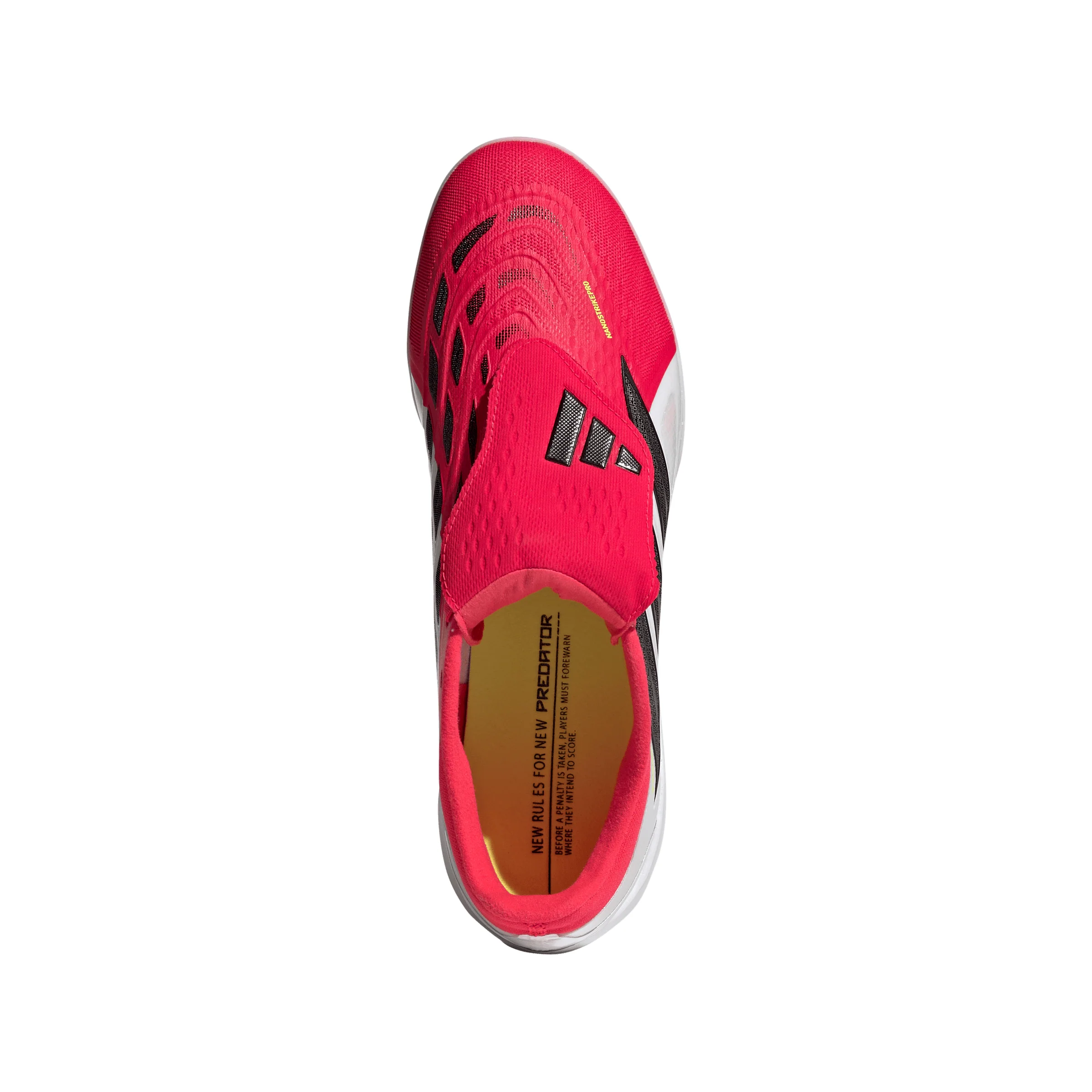 adidas Predator Pro Fold Tongue FT TF Turf Soccer Cleat -Lucid Red / Core Black / Cloud White - Image 3