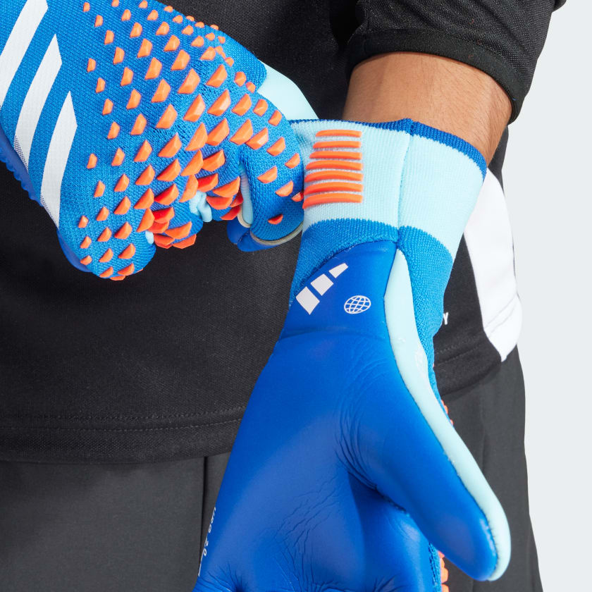 adidas Predator Pro Hybrid Goalkeeper Gloves - Bright Royal/Bliss Blue/White - Image 3