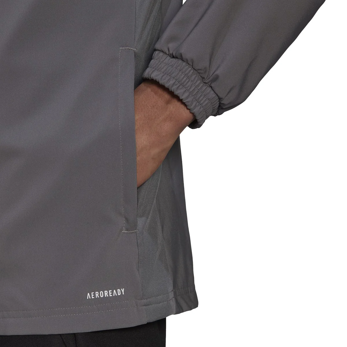 adidas Tiro 21 Windbreaker - Grey/White - Image 4