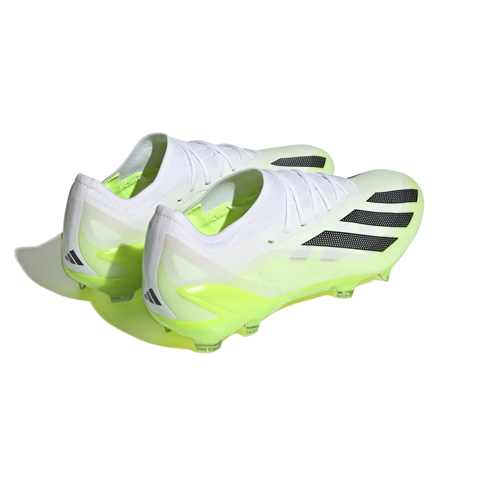 adidas X CrazyFast.1 FG Firm Ground Soccer Cleat - White/Core Black/Lucid Lemon - Image 5