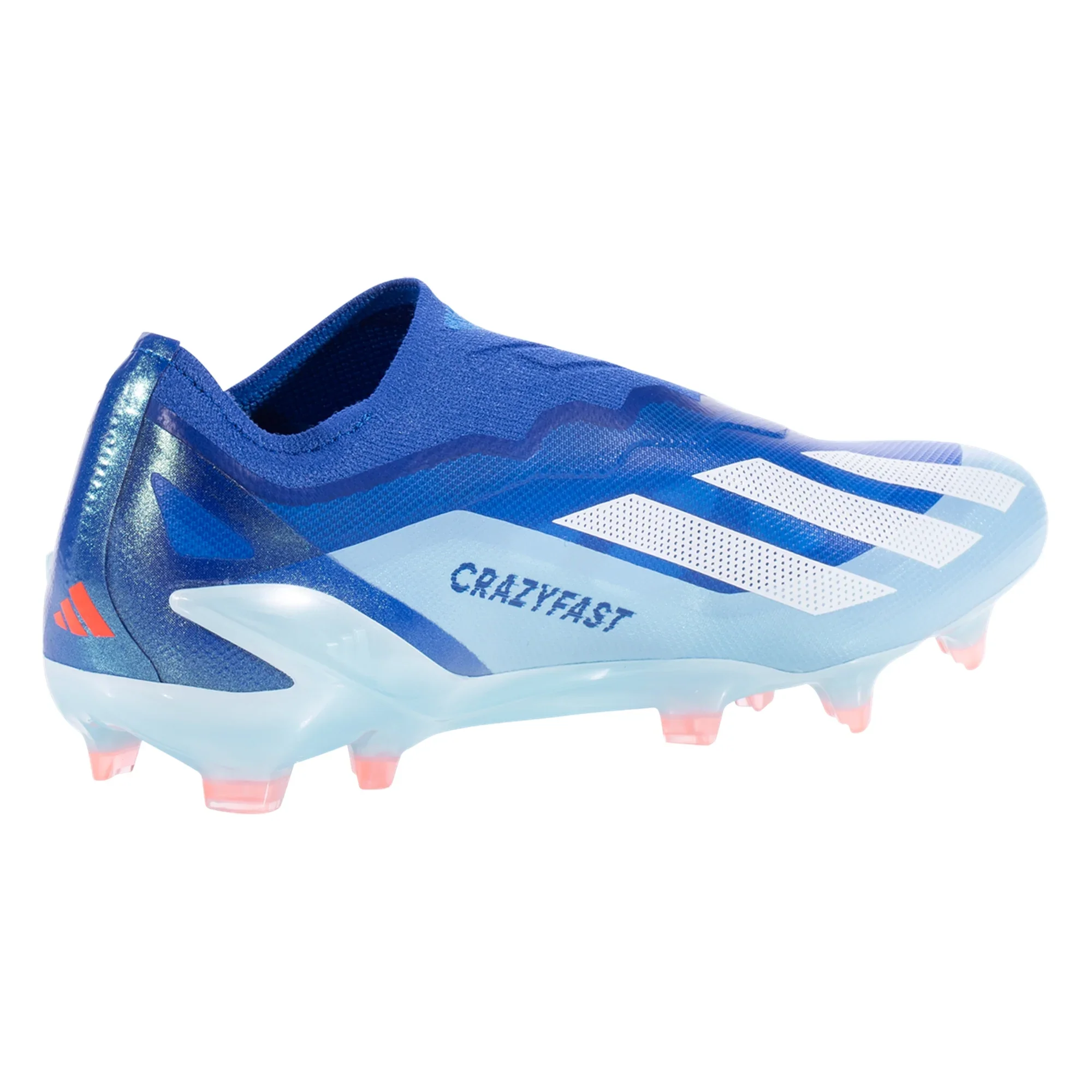 adidas X CrazyFast.1 Laceless FG Firm Ground Soccer Cleat - Bright Royal/White/Solar Red - Image 5