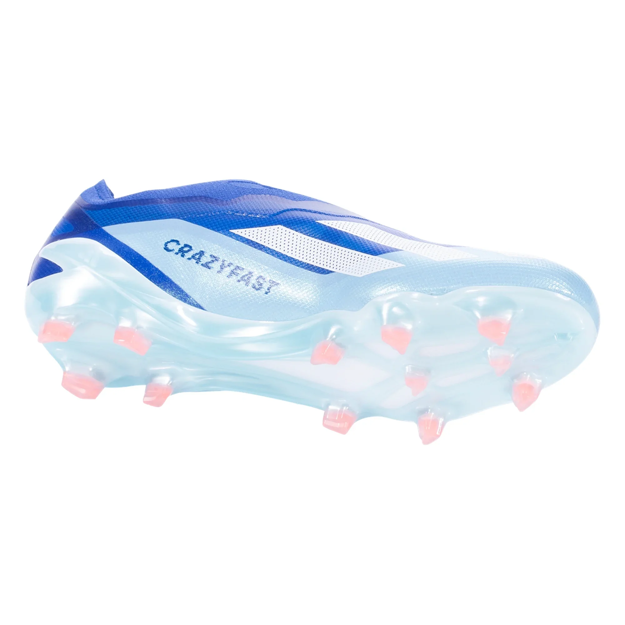 adidas X CrazyFast.1 Laceless FG Firm Ground Soccer Cleat - Bright Royal/White/Solar Red - Image 6