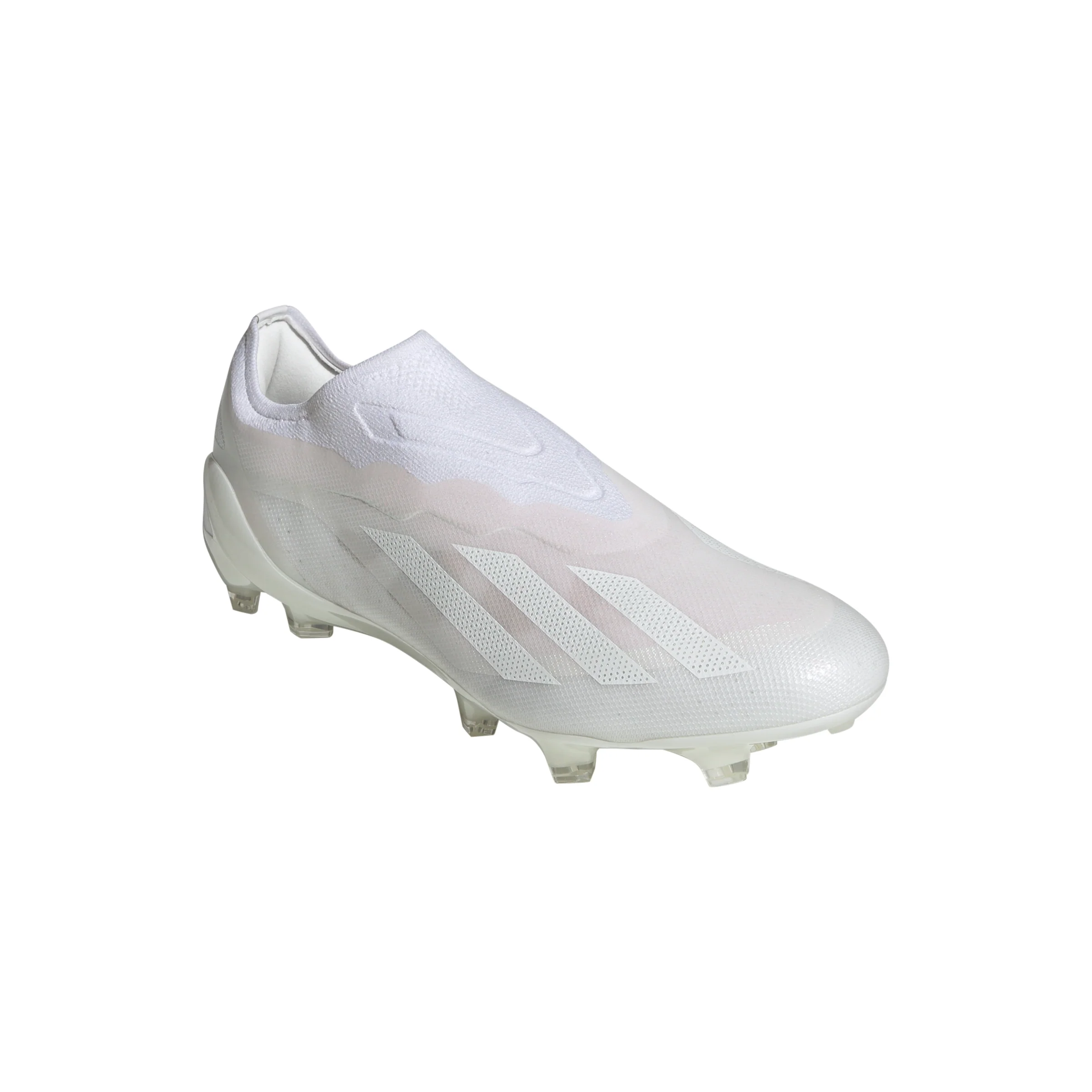 adidas X CrazyFast.1 Laceless FG Firm Ground Soccer Cleat - Cloud White / Cloud White - Image 3