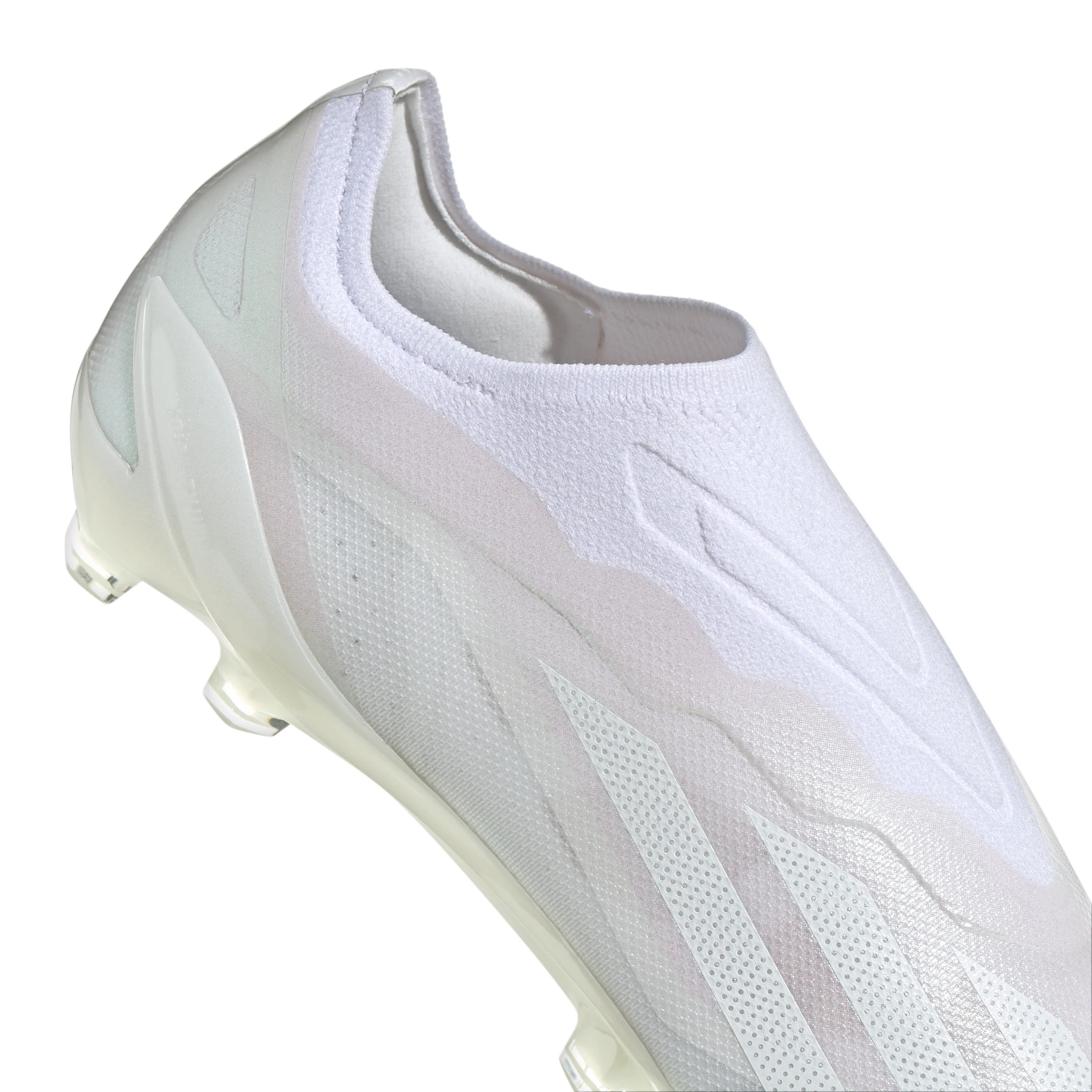 adidas X CrazyFast.1 Laceless FG Firm Ground Soccer Cleat - Cloud White / Cloud White - Image 7